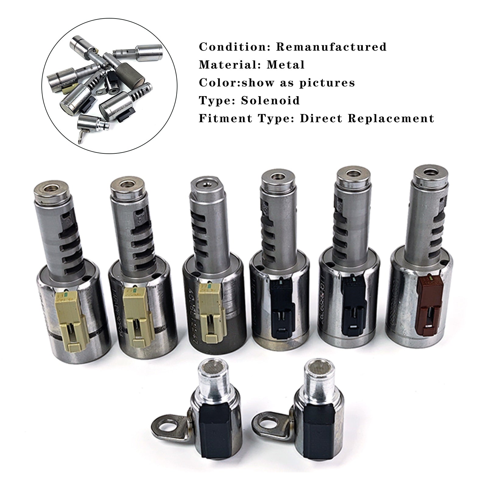 8 szt. Zestaw elektromagnetyczny skrzyni biegów TF80-SC TF81-SC AF40-6 AWF21 AF40