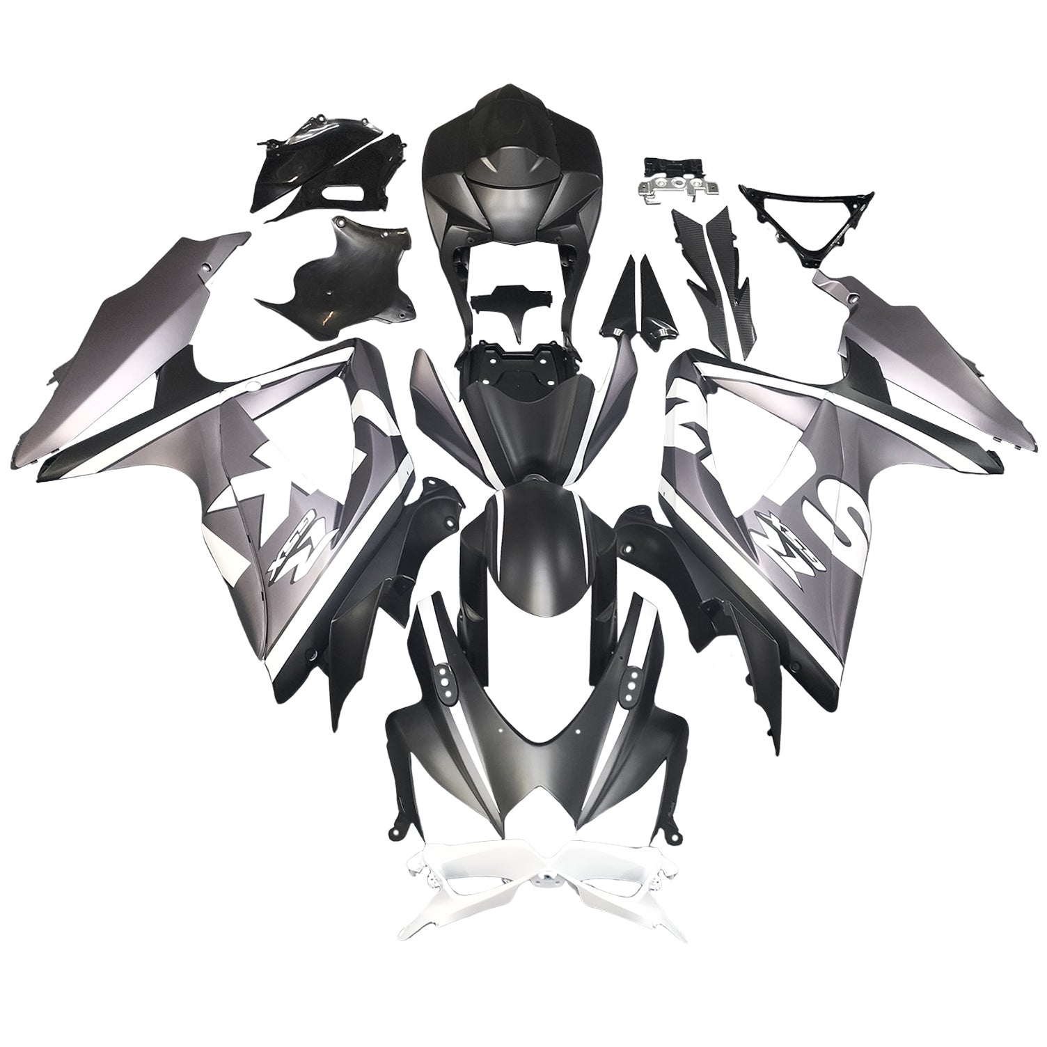 2008-2010 Suzuki GSXR 600/750 K8 Kit de carénage injection Bodywork Abs en plastique