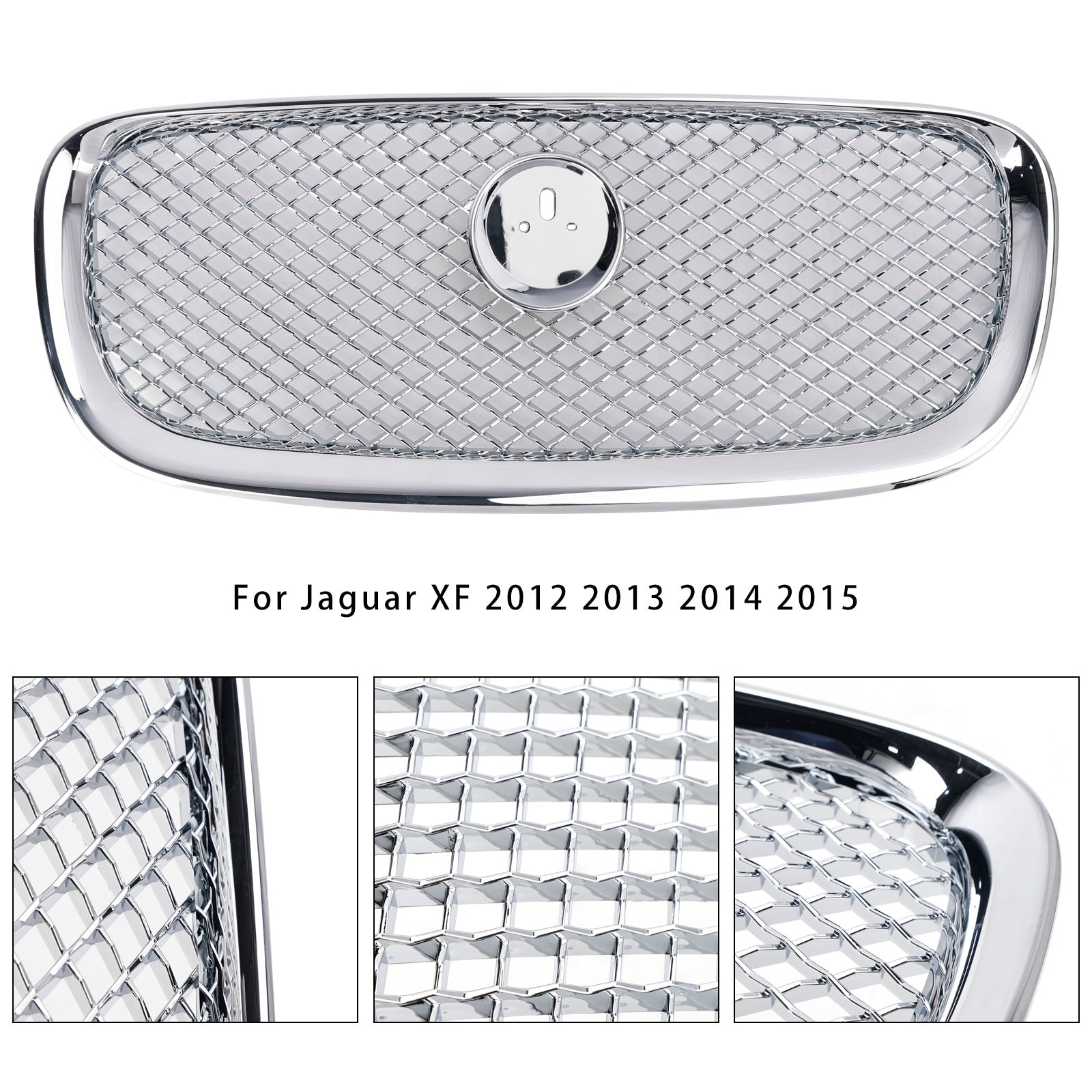 Voor bumperrooster Jaguar XF-R 2012-2015 Chrome