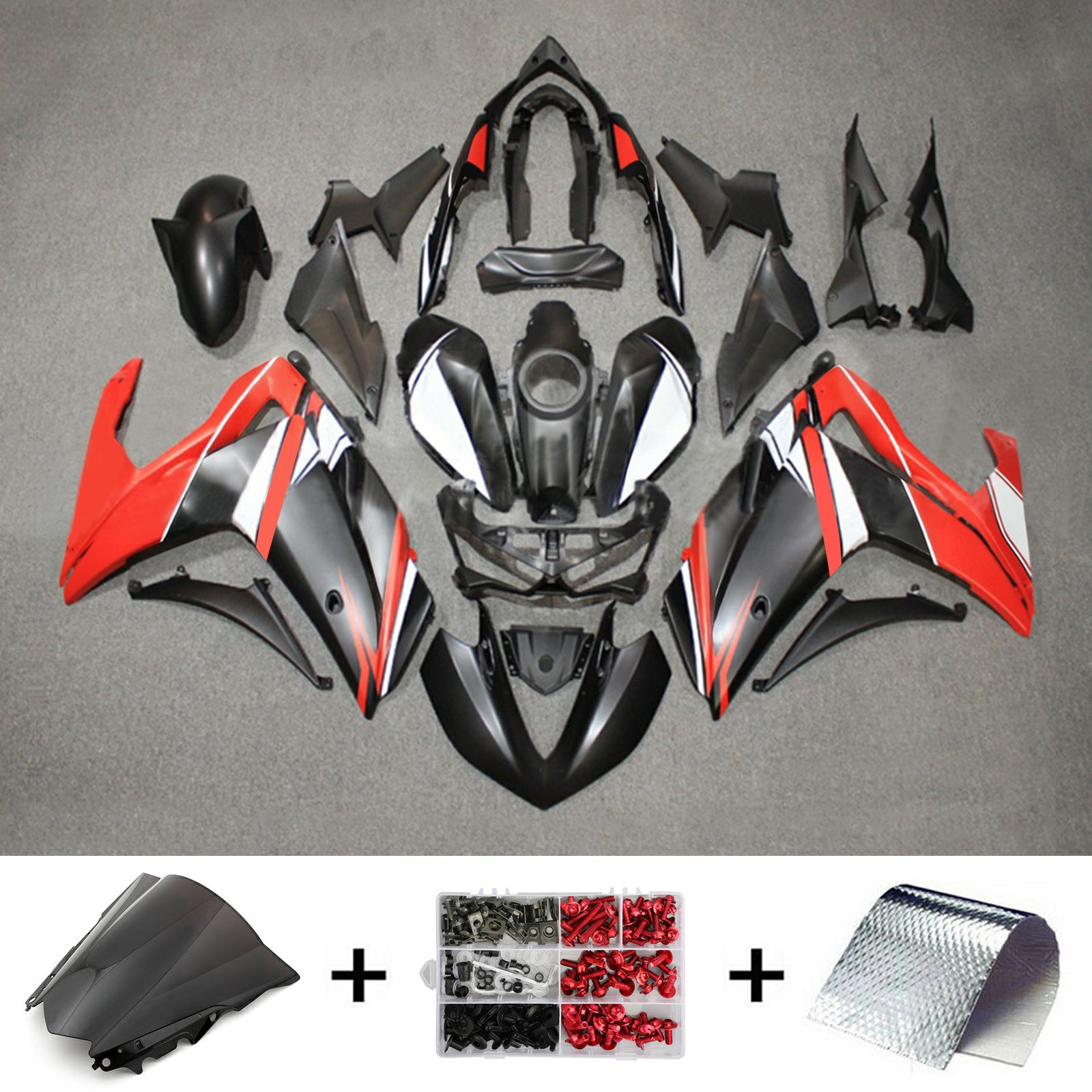 Kit de carénage en plastique ABS injecté pour Yamaha YZF-R3 2014-2018 R25 2015-2017