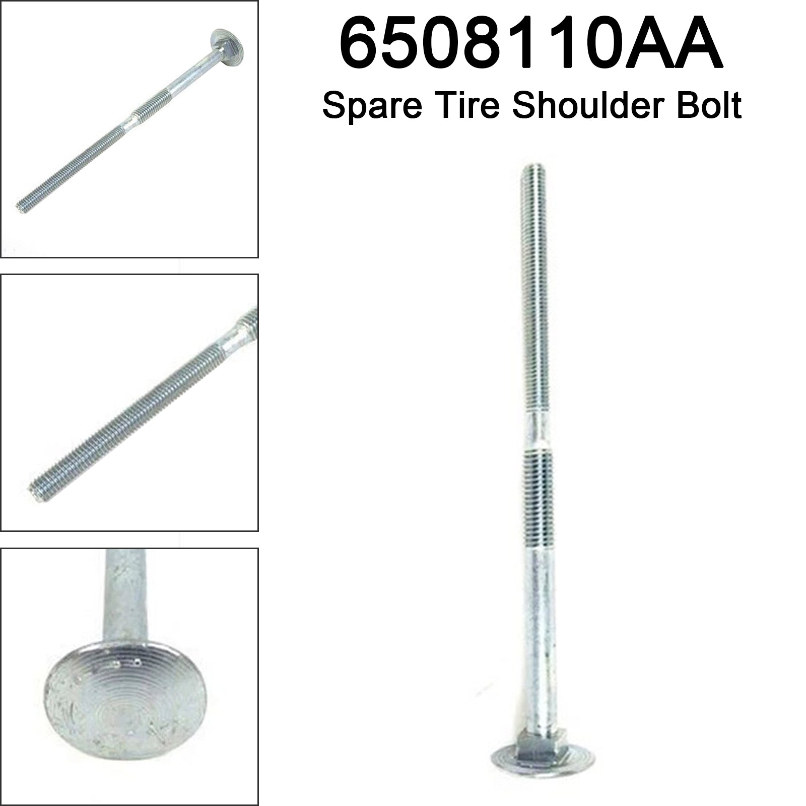 Boulon d'épaulement de roue de secours 6508110AA pour Dodge Charger, Challenger, Chrysler 300