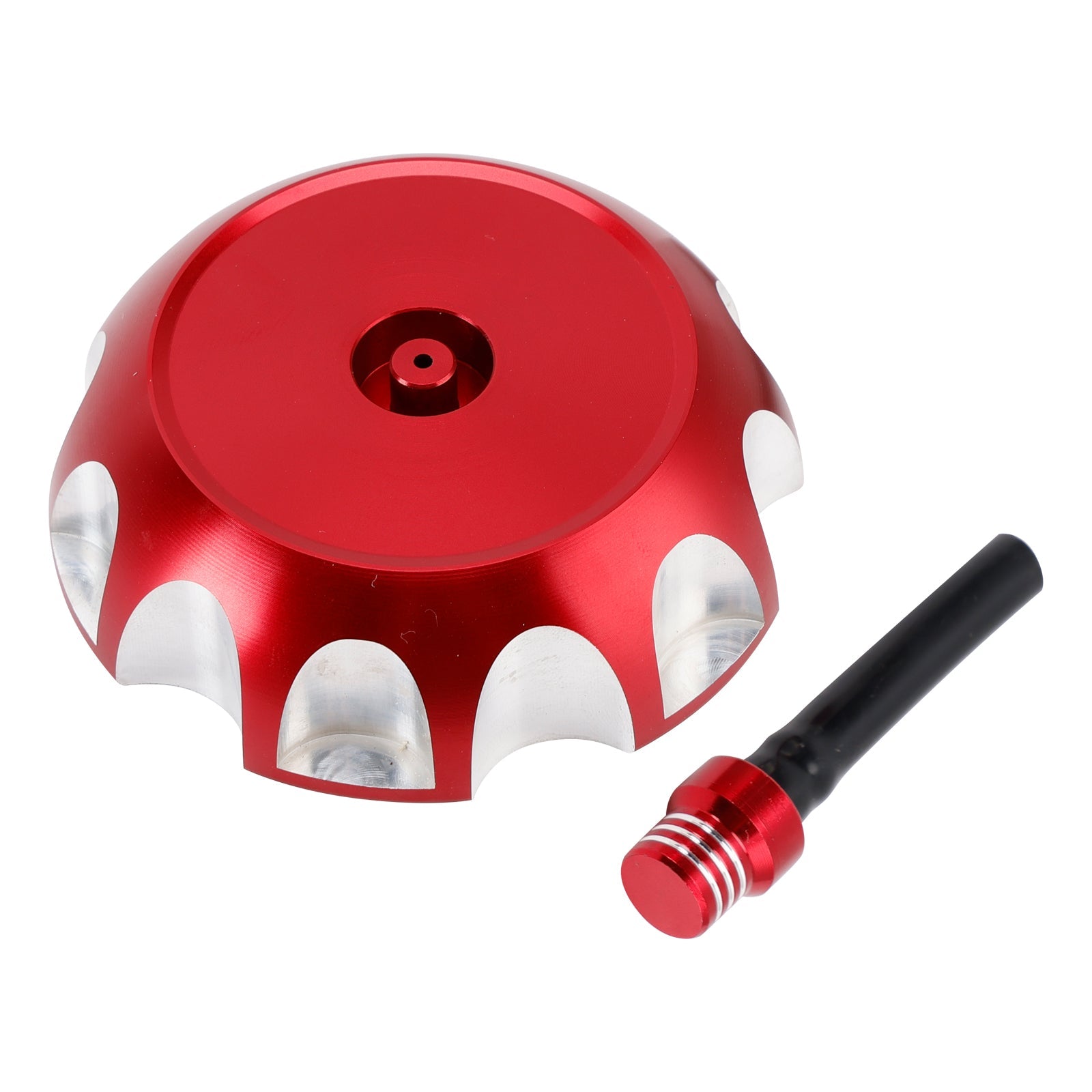 Aluminium tankdop met rode ontluchting voor Yamaha Raptor YFM 250/350/660R YFZ450