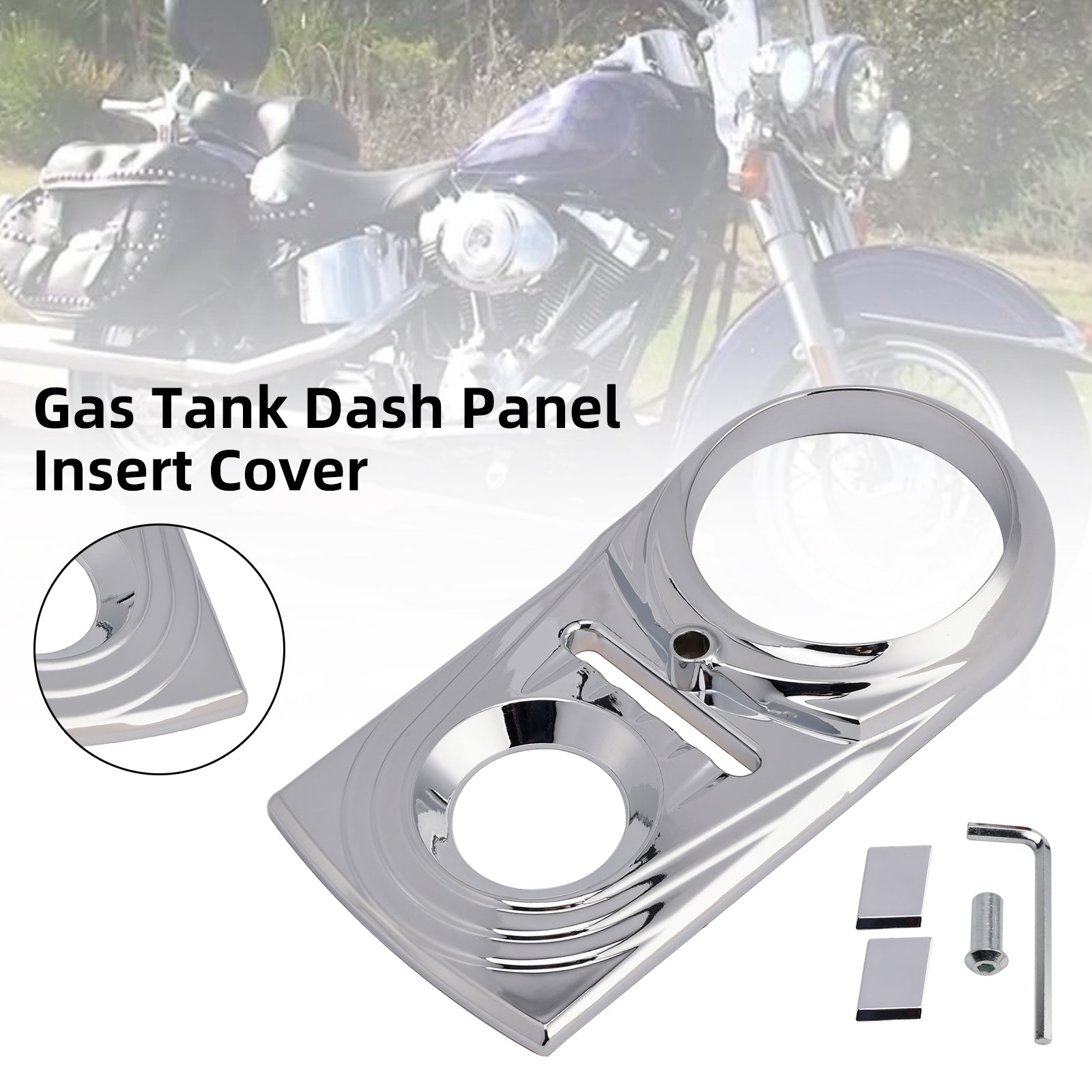 Cache de tableau de bord pour réservoir d'essence de Softail FLSTC FXST Street Glide