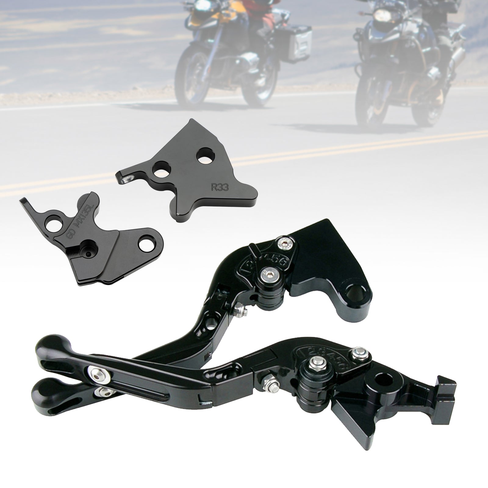 Leva freno e frizione regolabile per Yamaha YBR125 2005-2014