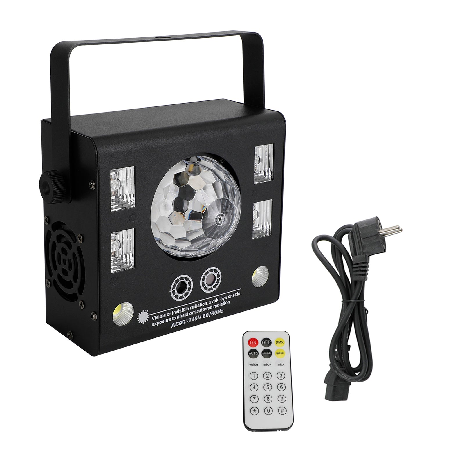 4 En 1 RGB Disco Party DJ Light LED Stage DMX Magic Ball Light Strobe Beam Light