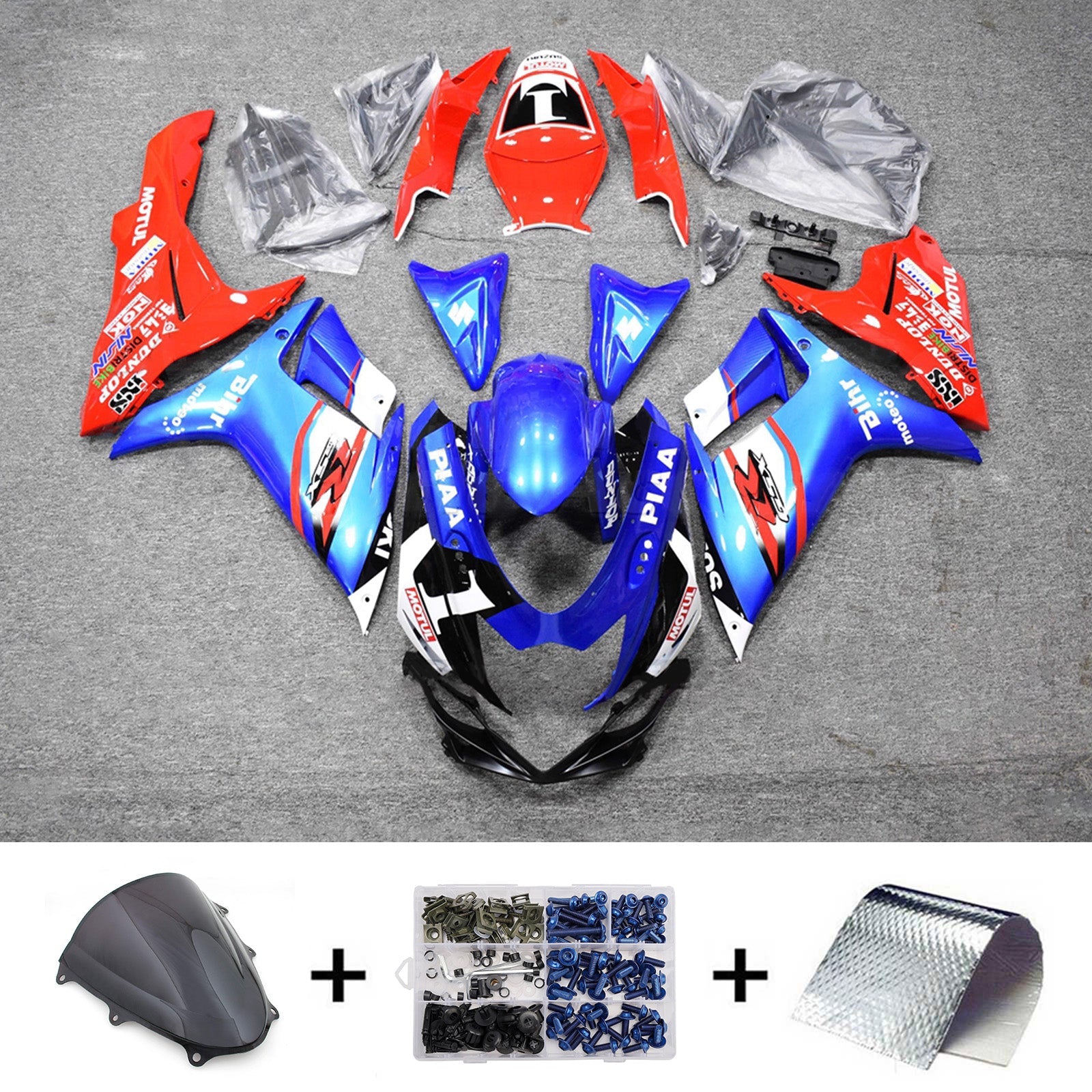 Kit de carénage injecté en plastique ABS pour Suzuki GSXR 600/750 2011-2026 K11