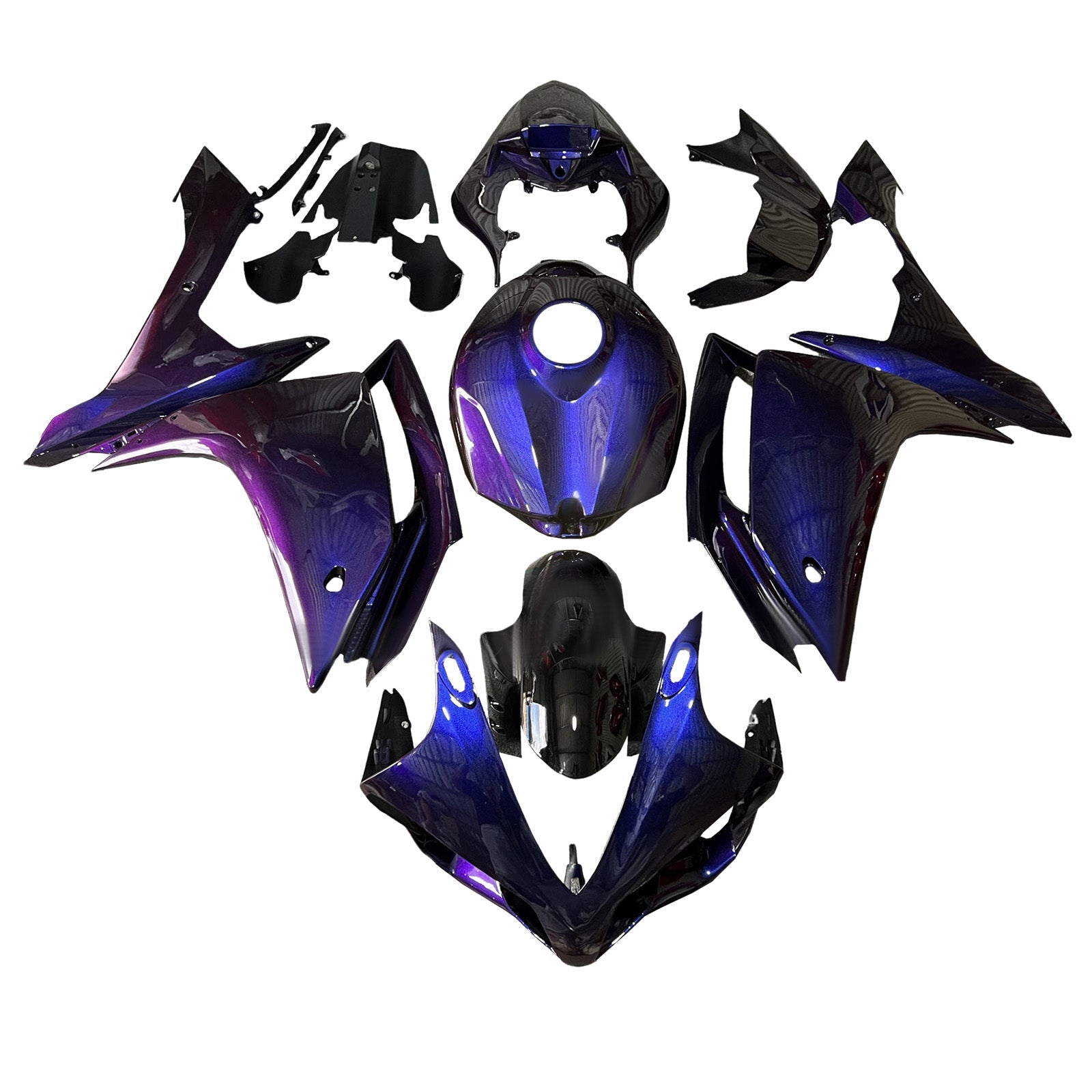Kit carenatura iniettata in plastica ABS per Yamaha YZFR1 YZF-R1 2007-2008