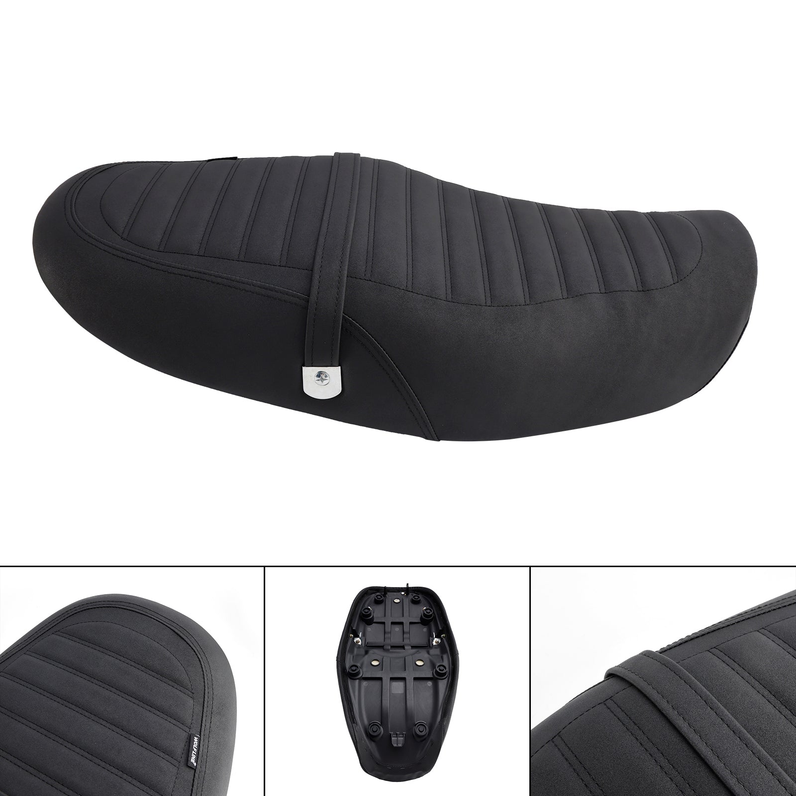 Bestuurder en voor/achter passagiersstoel Zwart voor Kawasaki Z900R 2018-2024