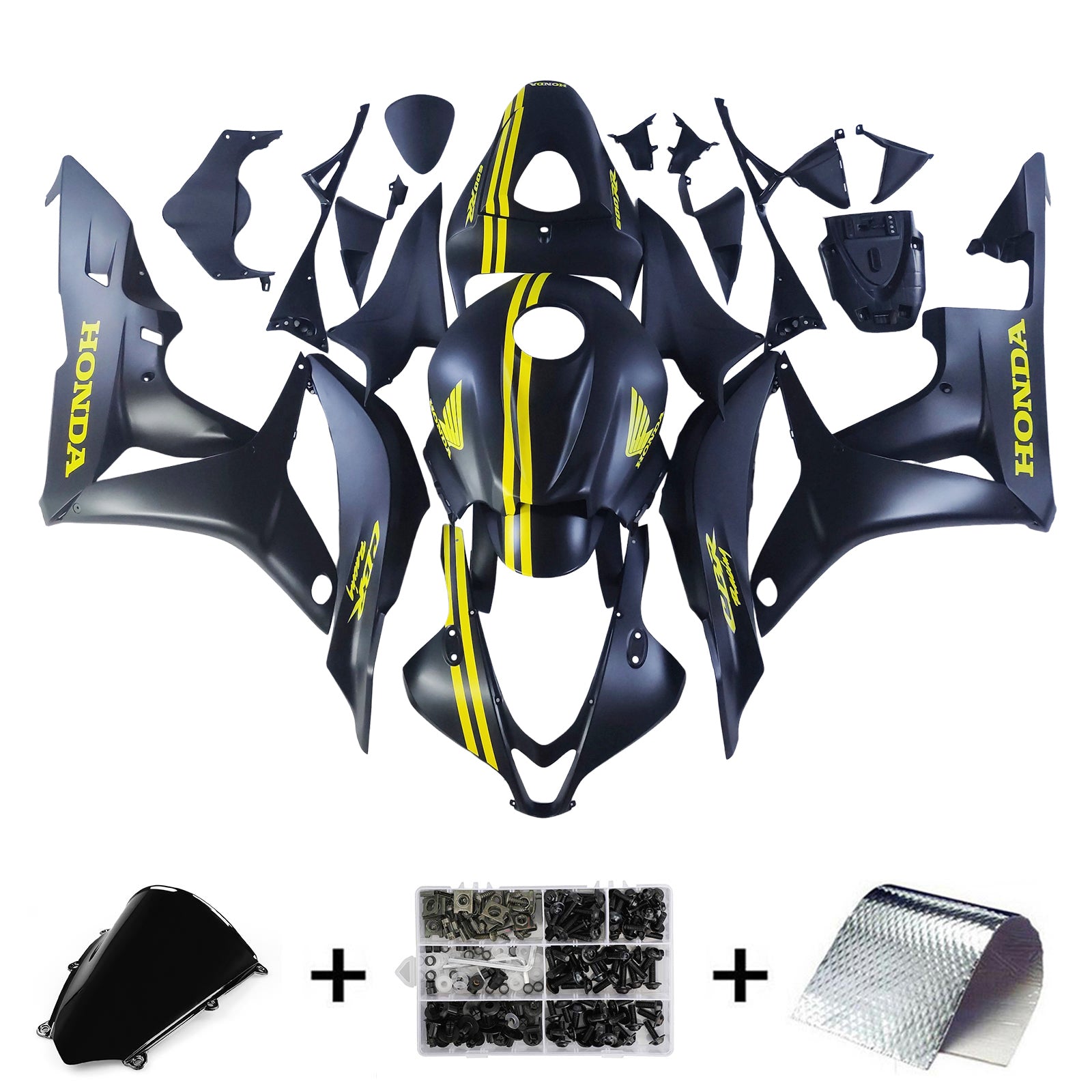 ABS Plastic Kairing Kit voor Honda CBR600R 2007-2008 F5