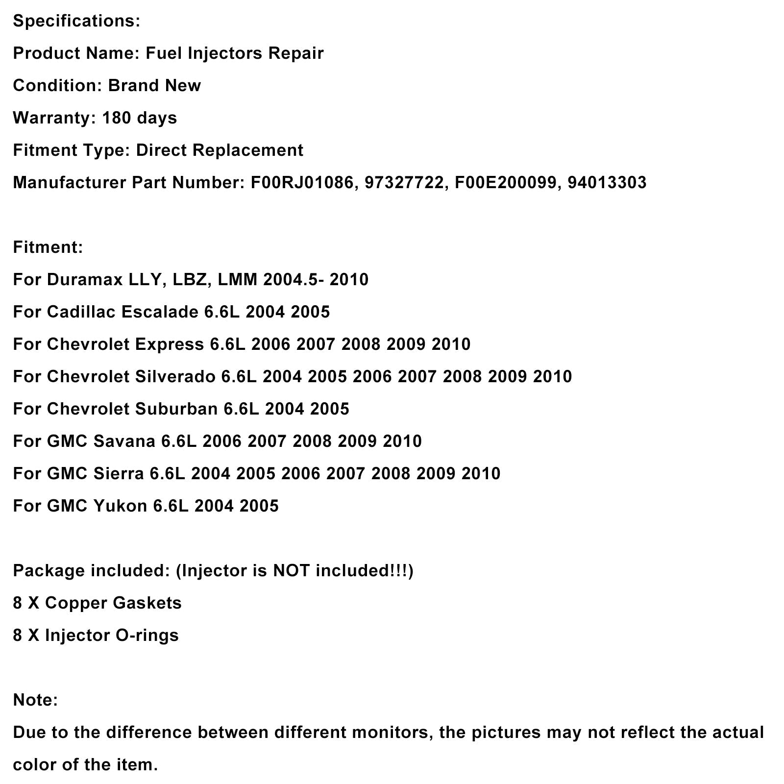 O-ring d'iniettore carburante 97327722 per Chevy Express e Cadillac 94013303