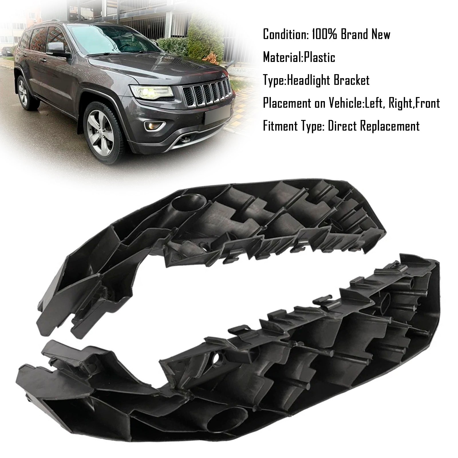 Par nosilcev levega in desnega žarometa za Jeep Grand Cherokee (2014-2016)