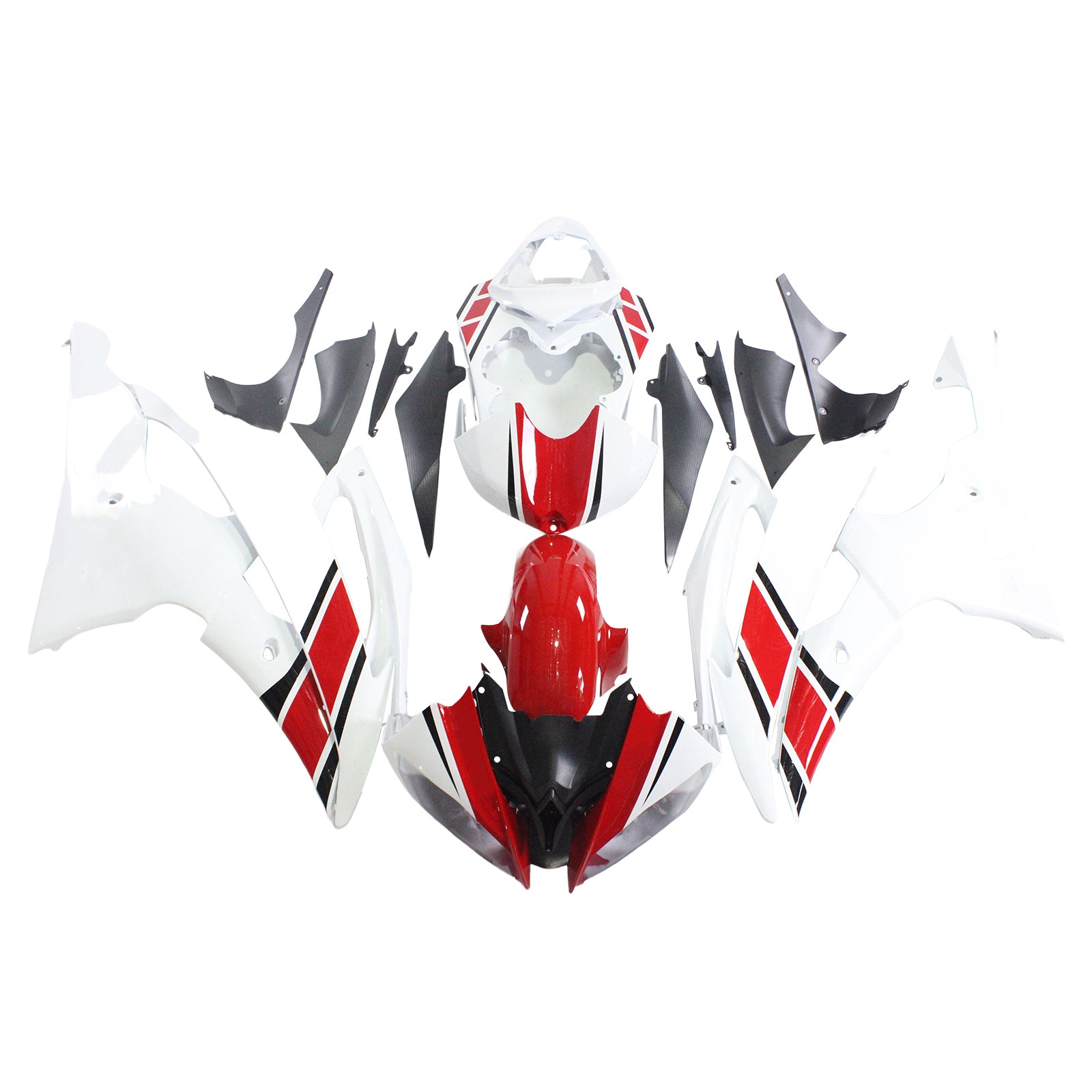 Kit de carénage par injection, carrosserie en plastique ABS, compatible avec Yamaha YZF 600 R6 2008-2016
