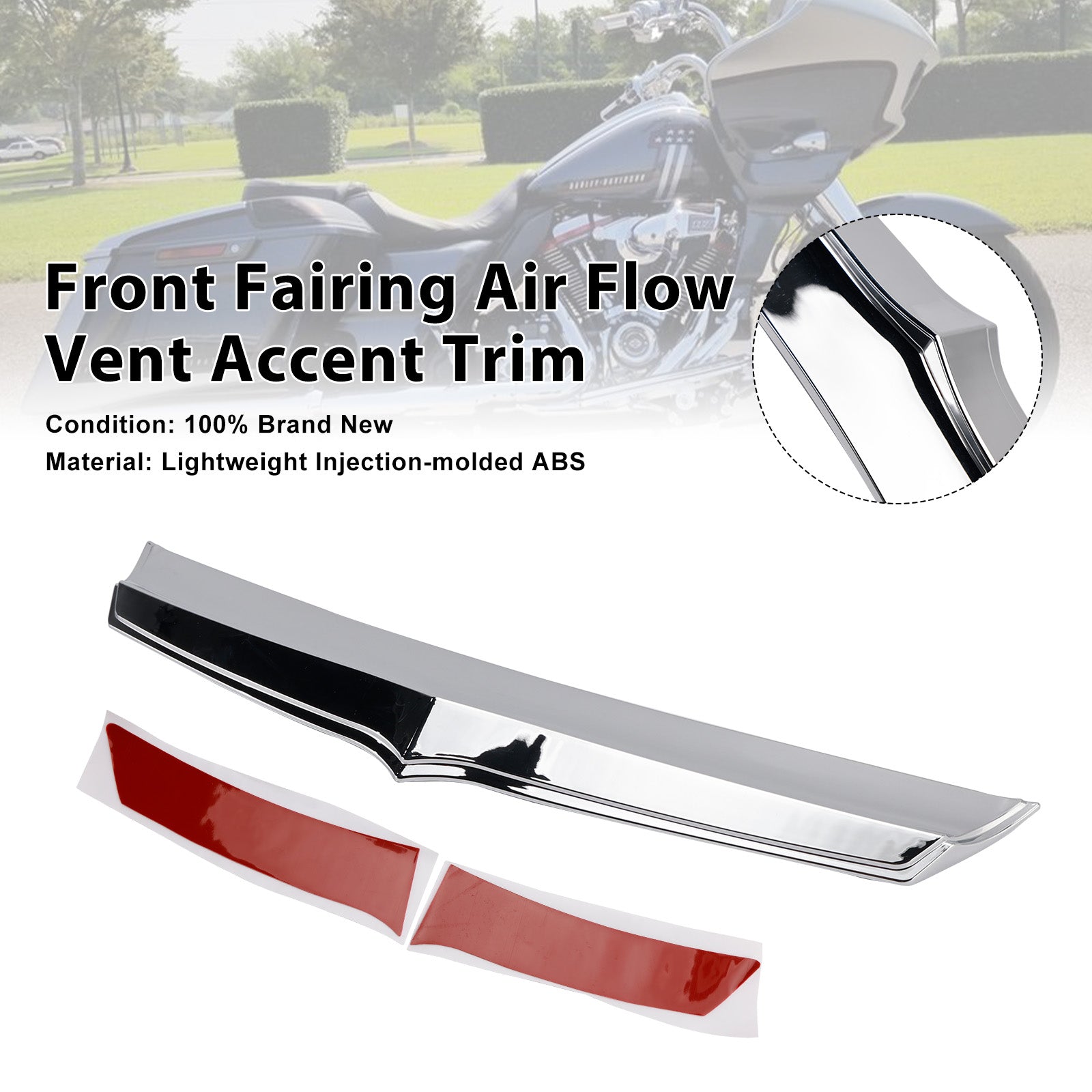 Finitura decorativa della presa d'aria della carenatura anteriore per Road Glide FLTRX 2015 e versioni successive