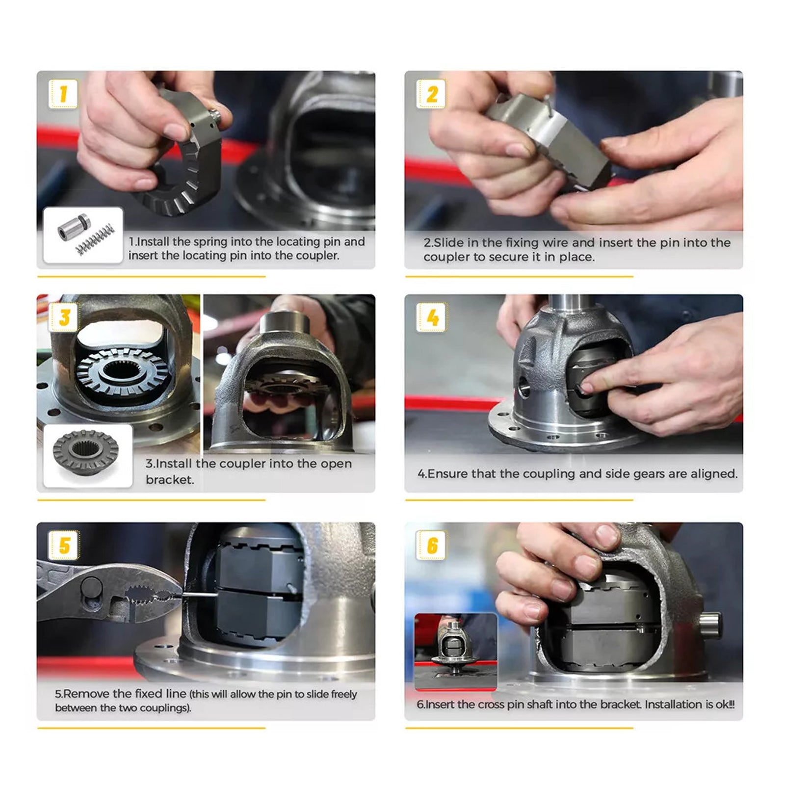 Jeep CJ6 1971-1975, Dana Dark Differential Block, 27 uraa, yhteensopiva etu- tai takaosan kanssa, SLD3027