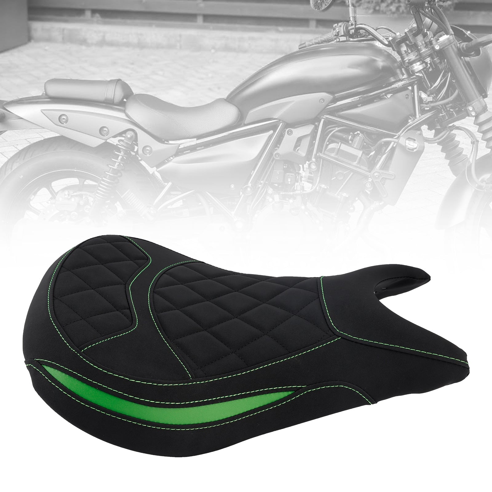 Selle avant basse Raider noire pour Kawasaki Eliminator 500 (2024-2025)