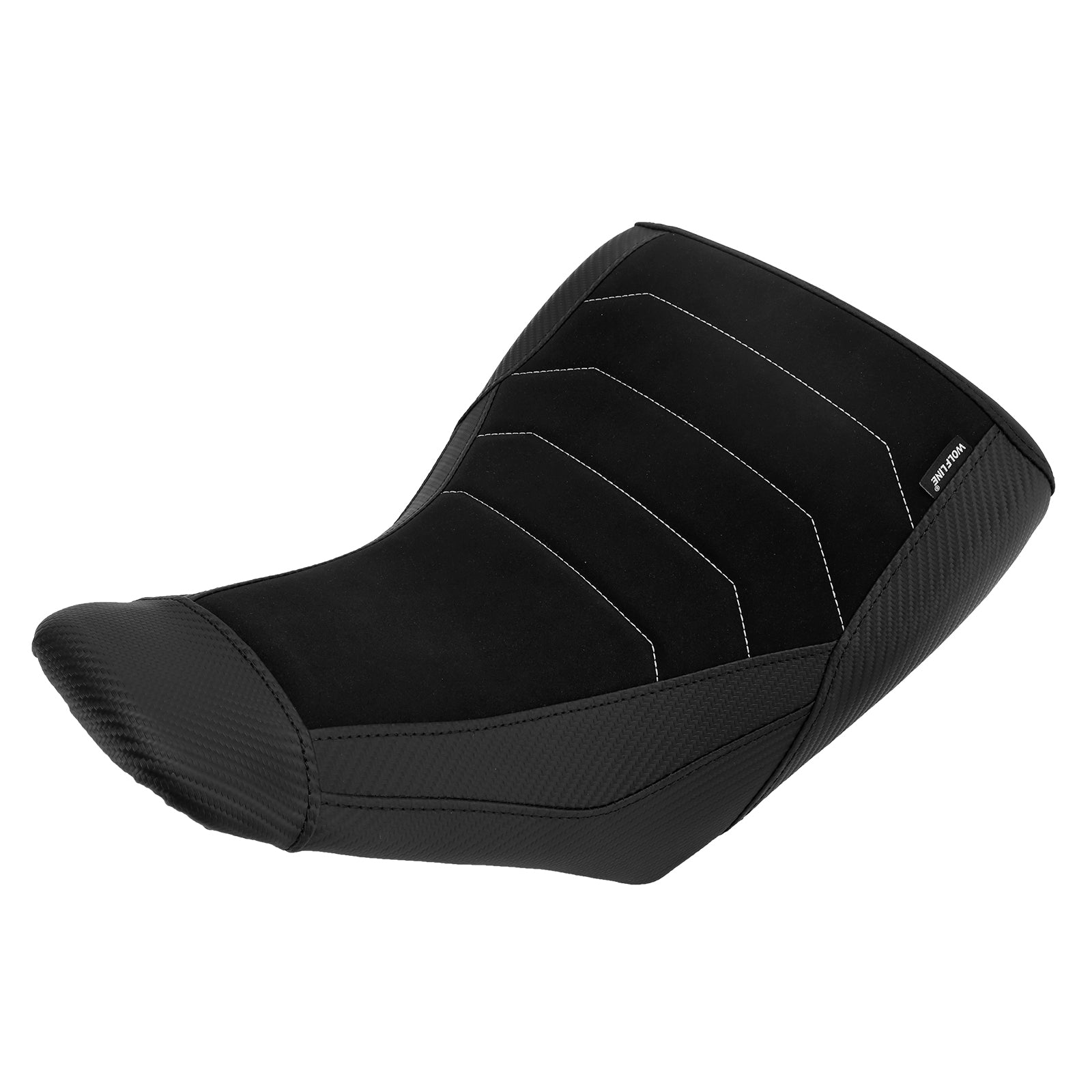 Cojín inferior del asiento del conductor delantero para Suzuki V-Strom DL1050 (2023-2025), rojo y amarillo.