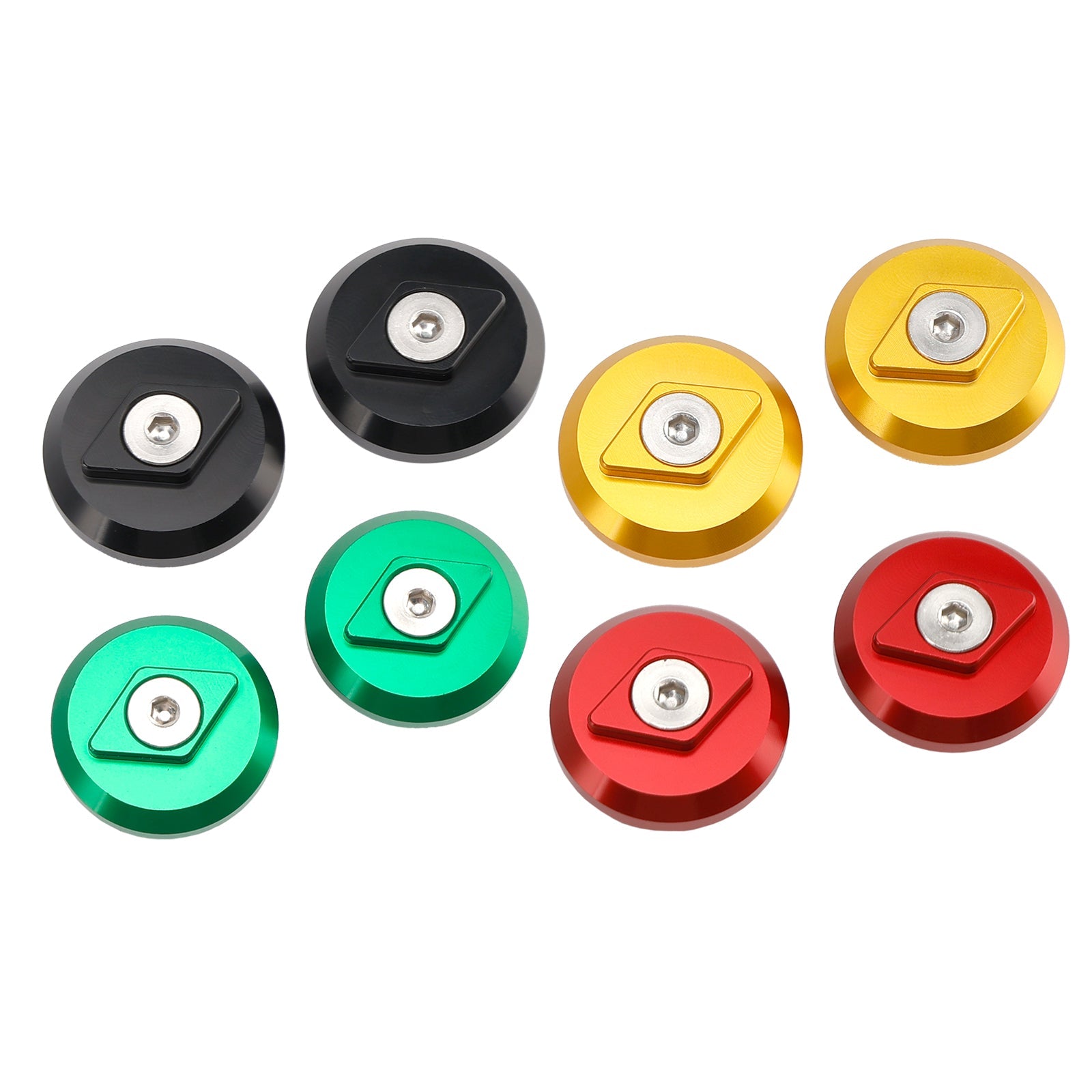 Paar billet aluminium framedoppen voor Kawasaki Ninja 500 2024-2025