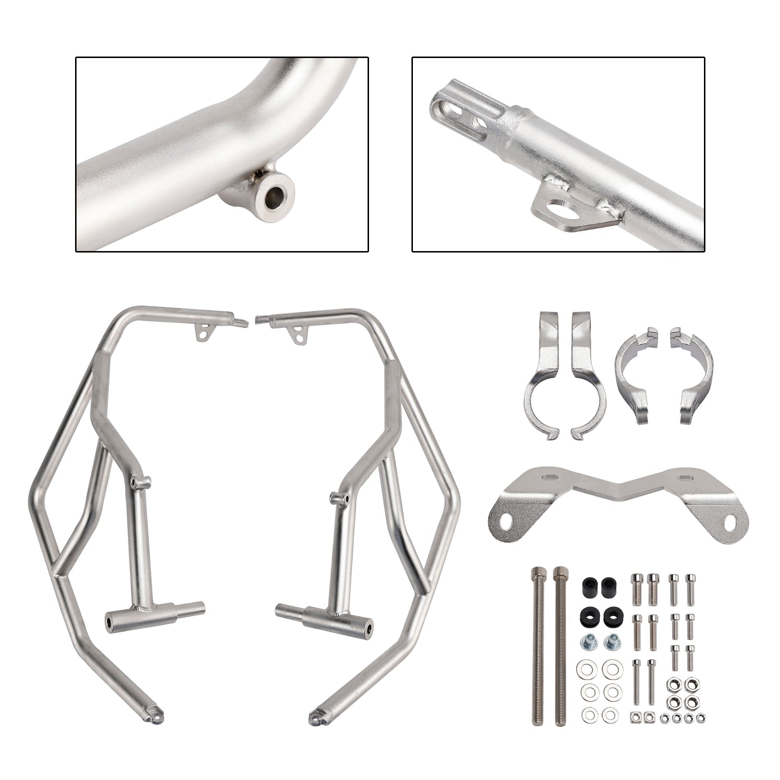 Teräksinen moottorin rungon yläosan suojalista BMW S1000Xr (2024-2025) -malliin.