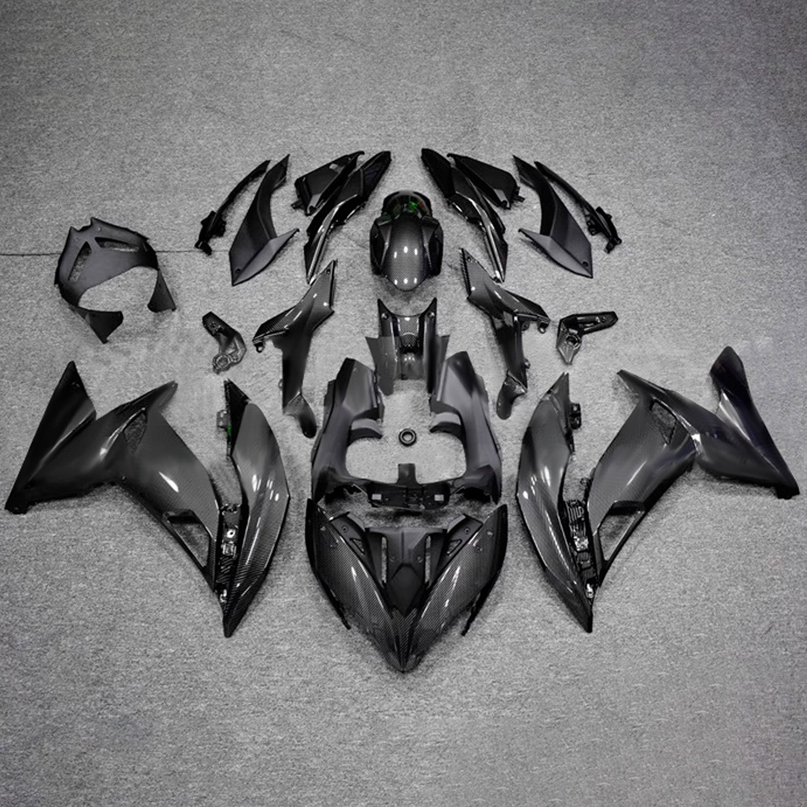 Kit de carénage injecté en plastique ABS compatible avec Kawasaki ER-6F Ninja650R 2017-2019