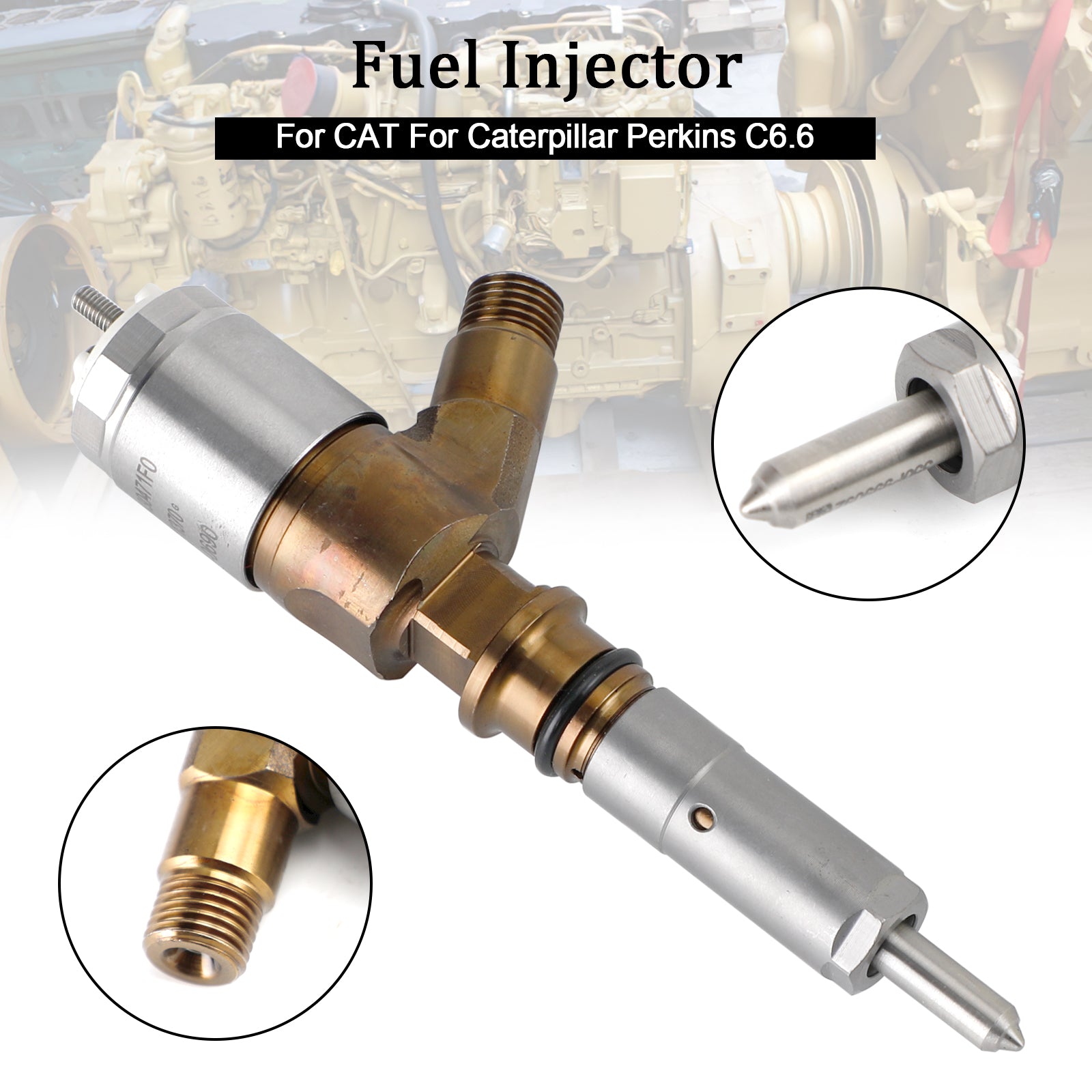 Inyector de combustible 1PS 2645A749 para Caterpillar Perkins C6.6 para CAT 320-0690