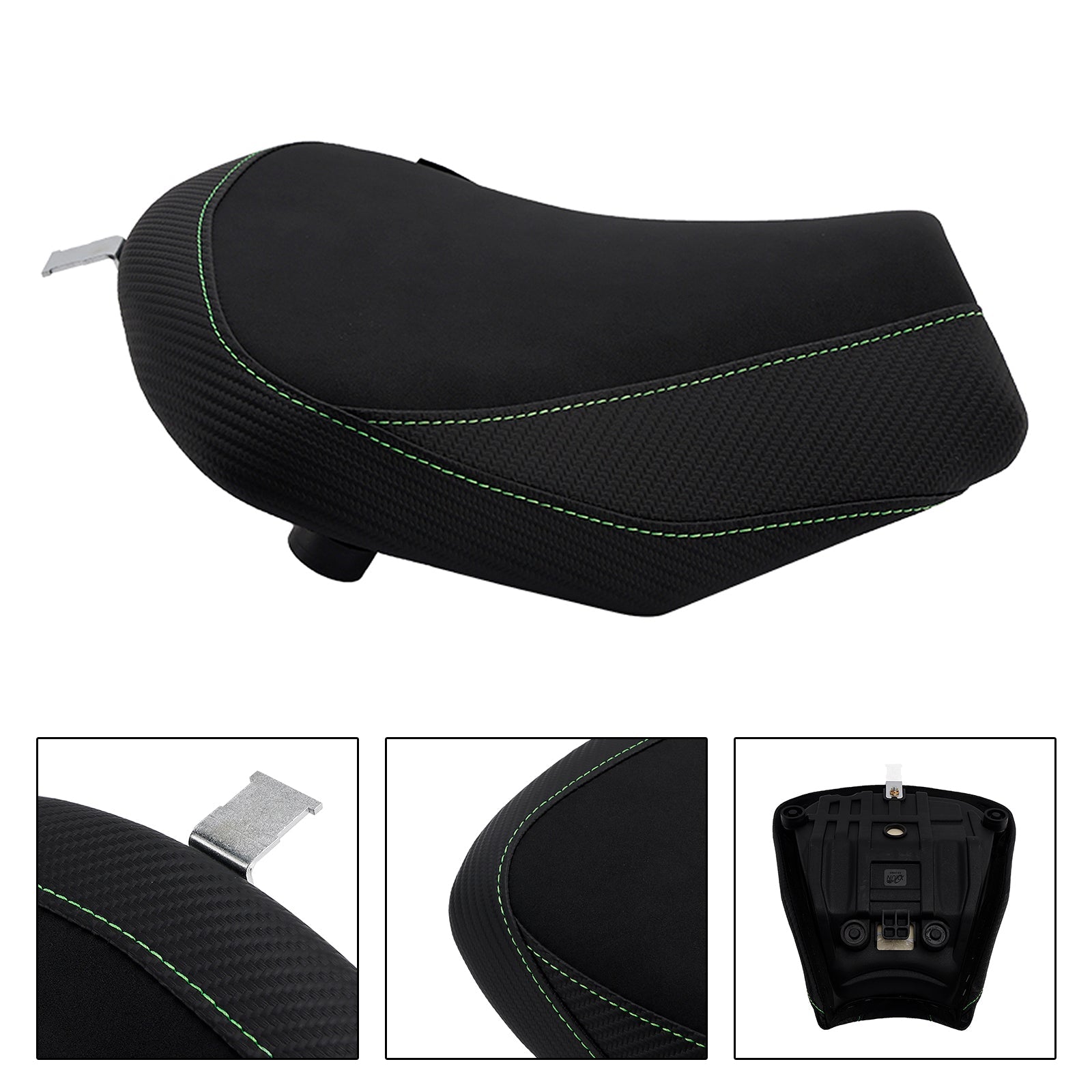 Witte passagierszitting voorin voor Kawasaki Ninja 650 Z650 (2017-2025).