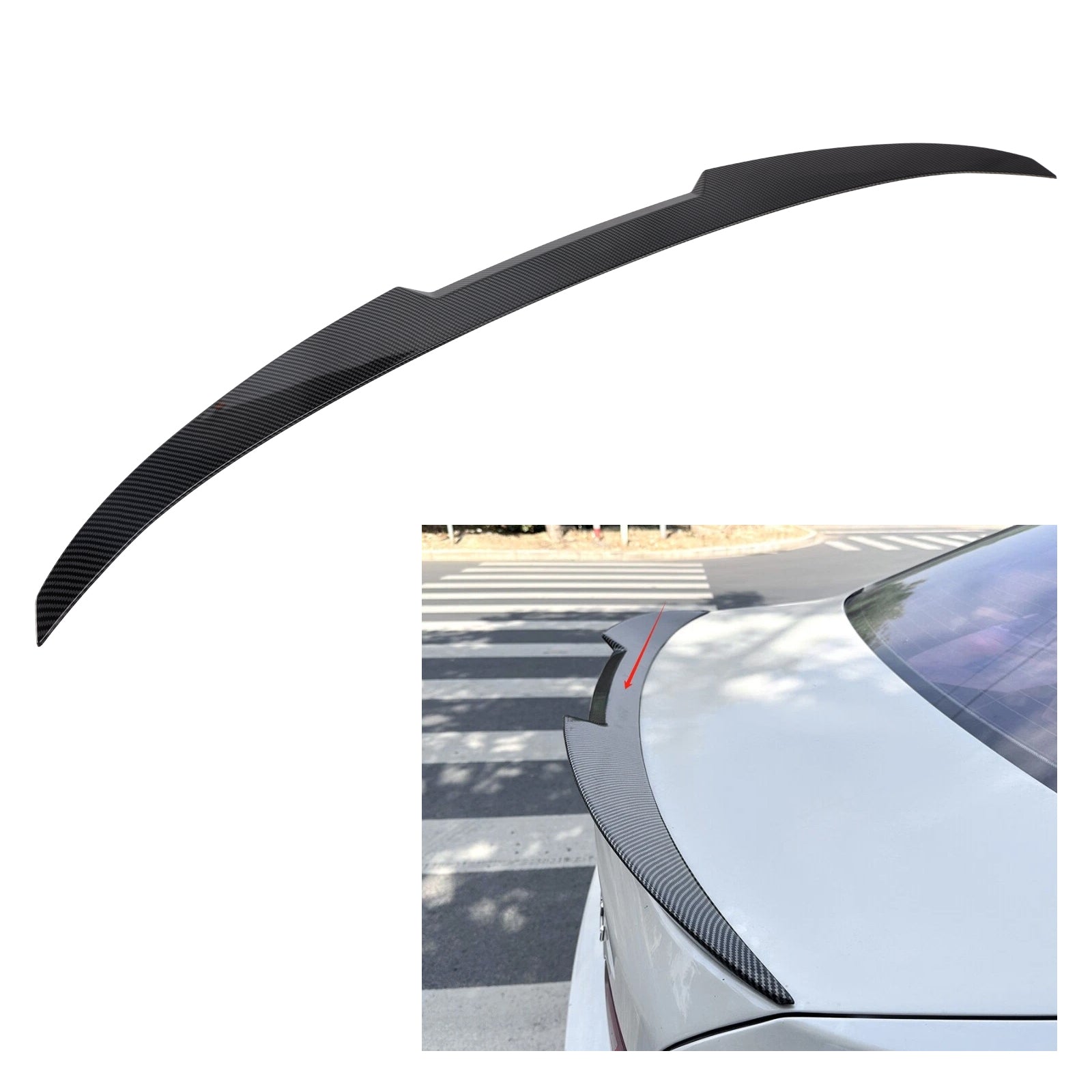 Spoiler per bagagliaio posteriore in fibra di carbonio per BMW Serie 5 F10 M4 2010-2016