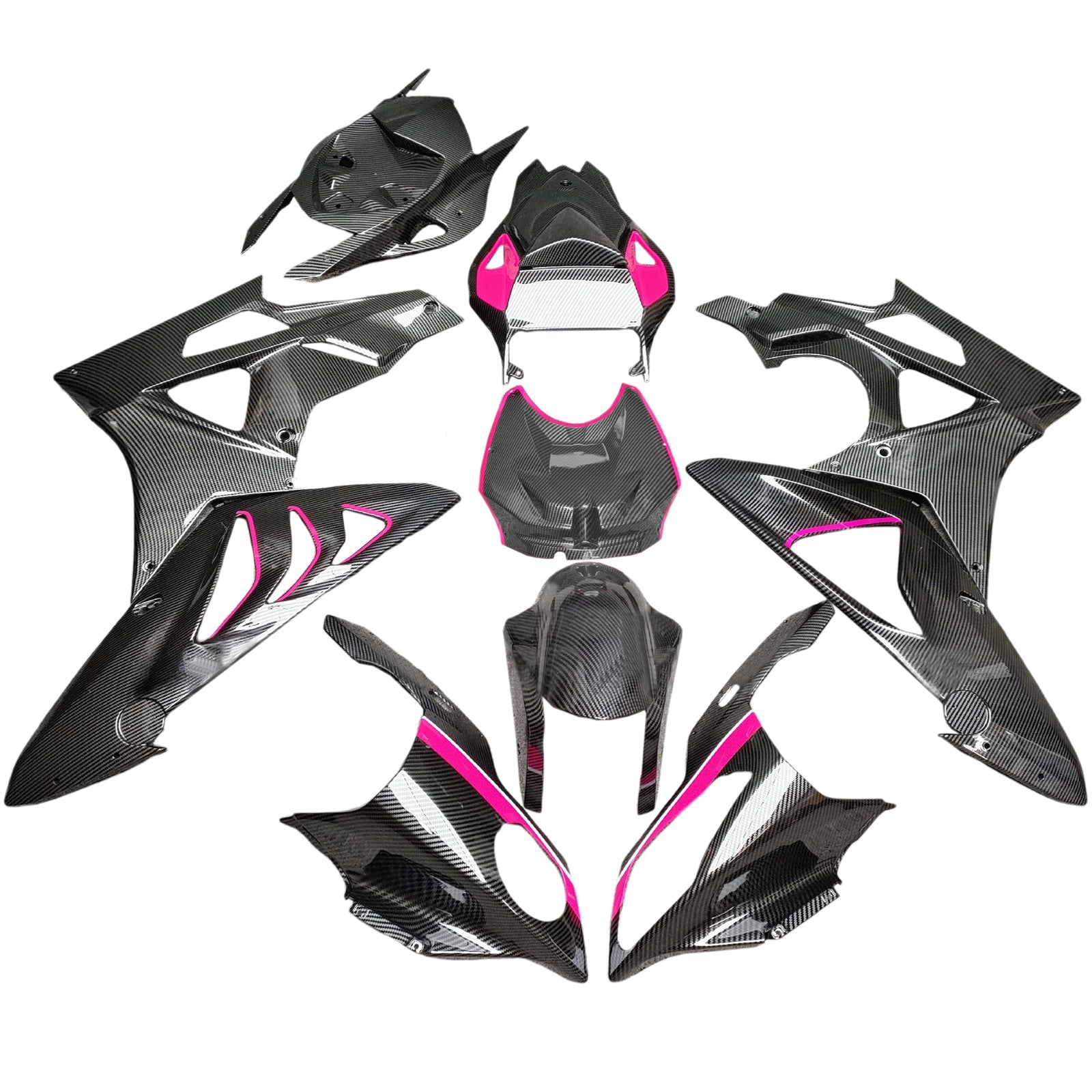 Kit de carénage d'injection pour BMW S1000RR 2009-2014 Carrosserie Plastique ABS