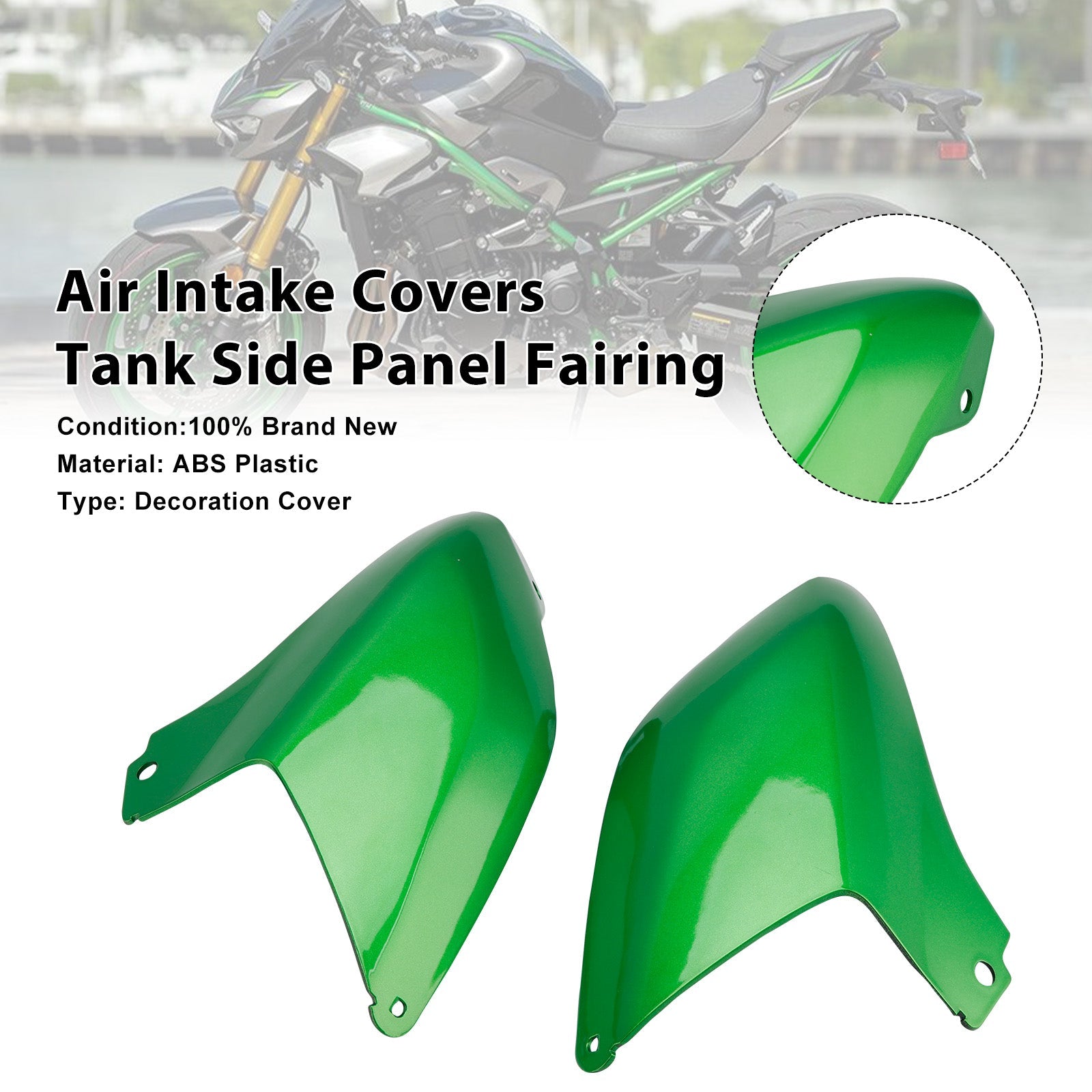 Caches d'admission d'air, carénage latéral du réservoir pour Kawasaki Z900 2025-2026