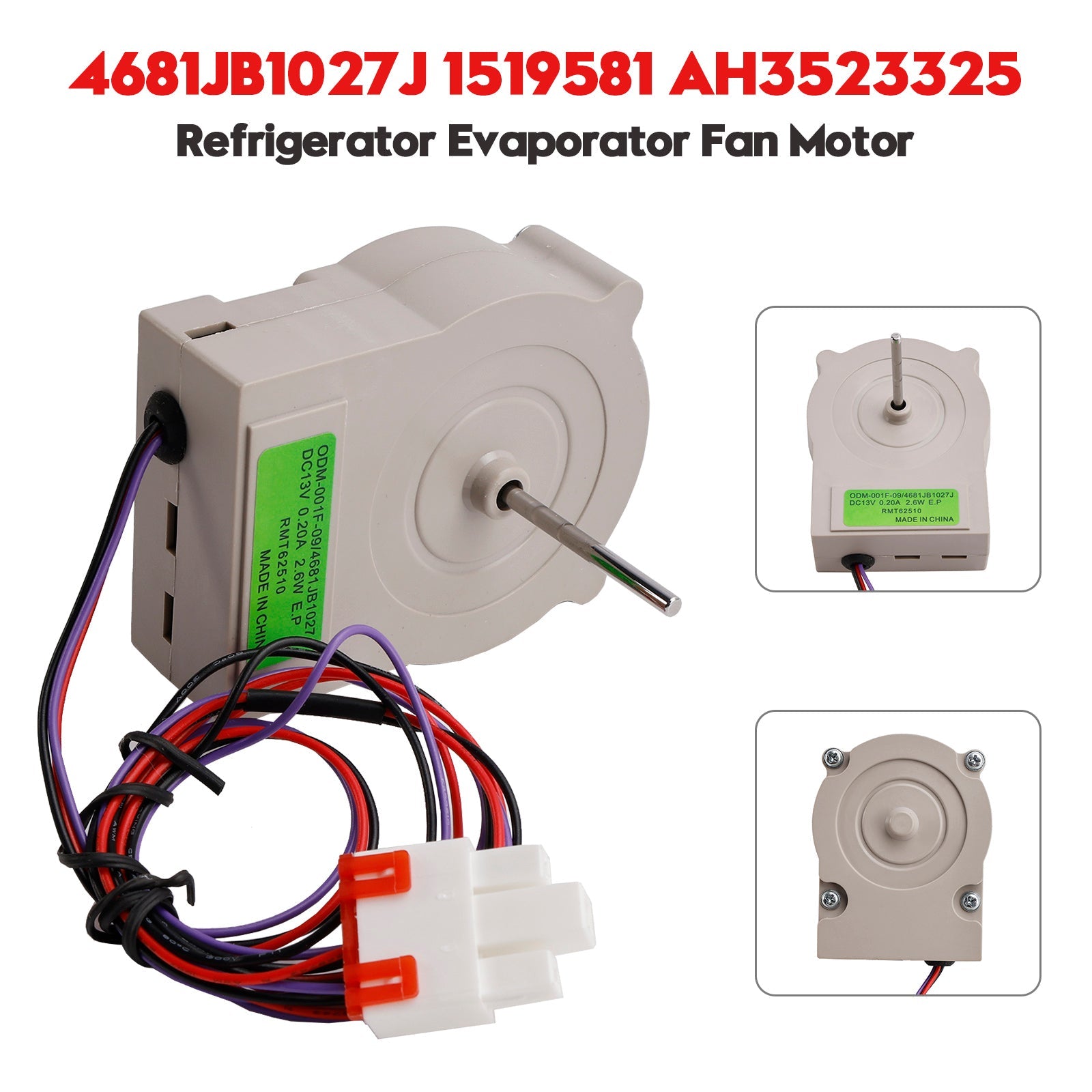 Earownik silnika wentylatora 4681JB1027J dla LG 1519581 AH3523325