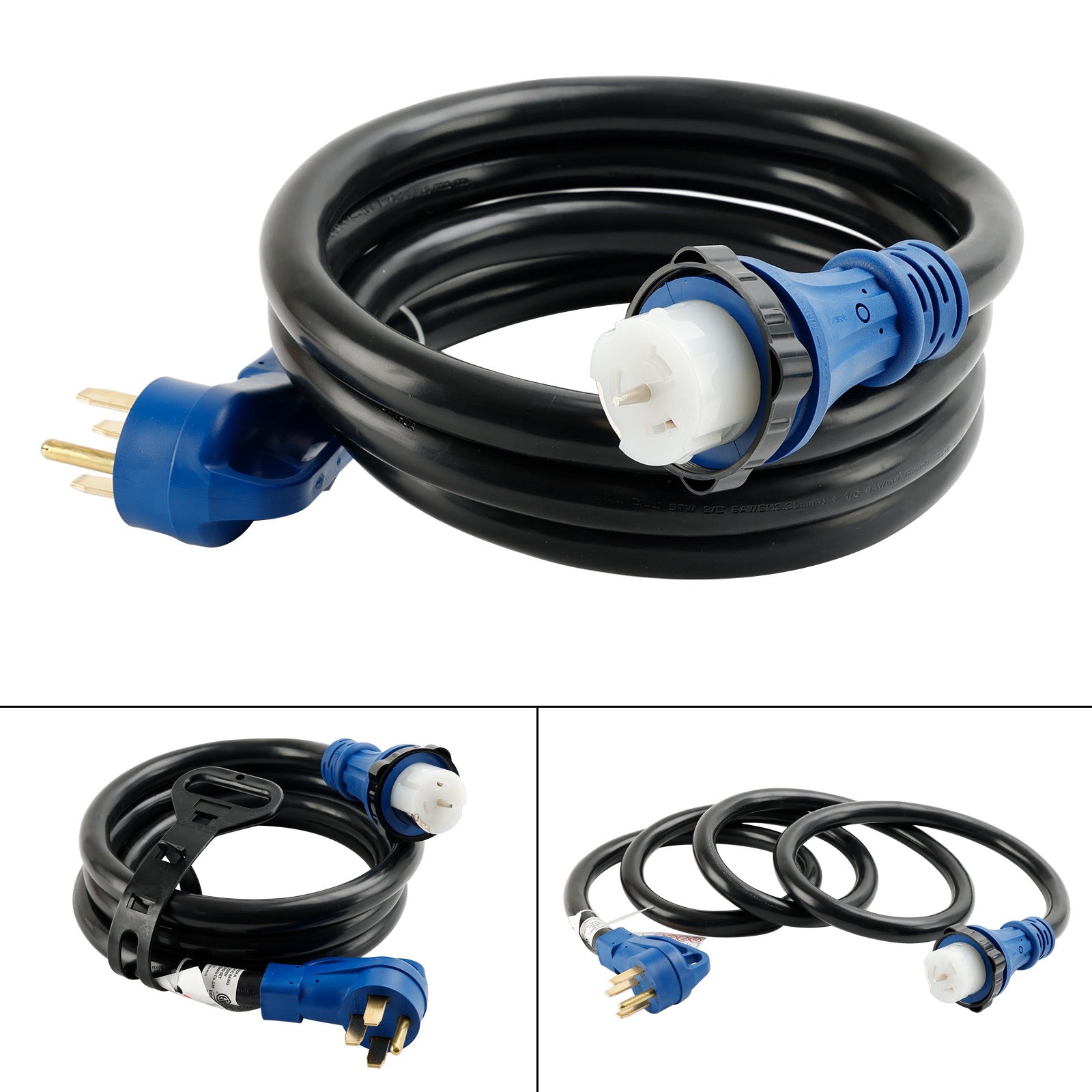 UL-gecertificeerd 50 Amp 10 voet RV/generatorsnoer met vergrendelingsconnector voor campers