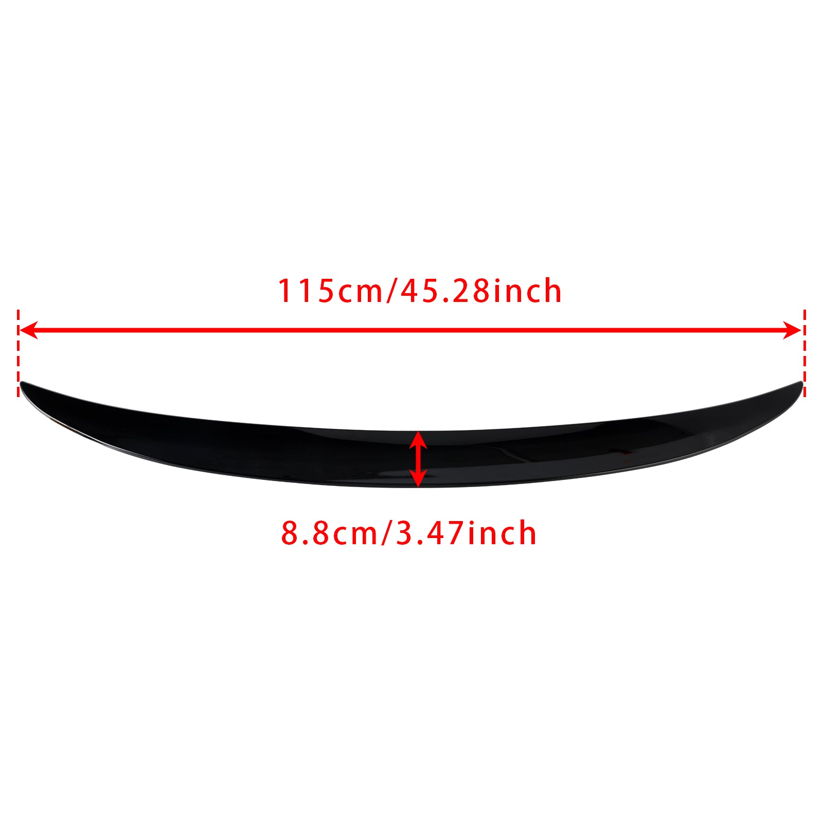 Spoiler posteriore per baule nero lucido per BMW Serie 3 E93 Cabrio 2 porte (2007-2013)