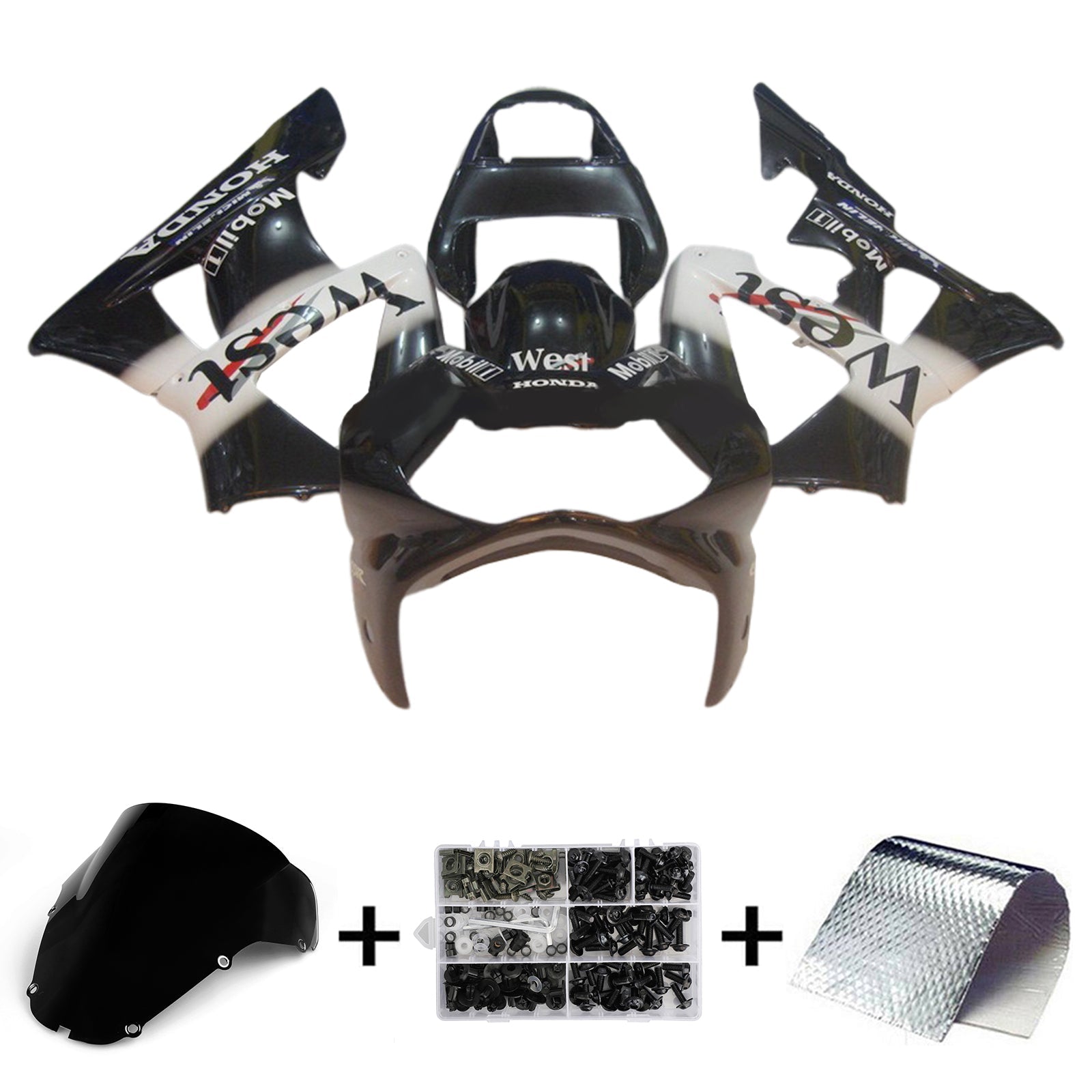 2000-2001 Honda CBR929RR ABS kunststof carrosserie-injectiekuipset