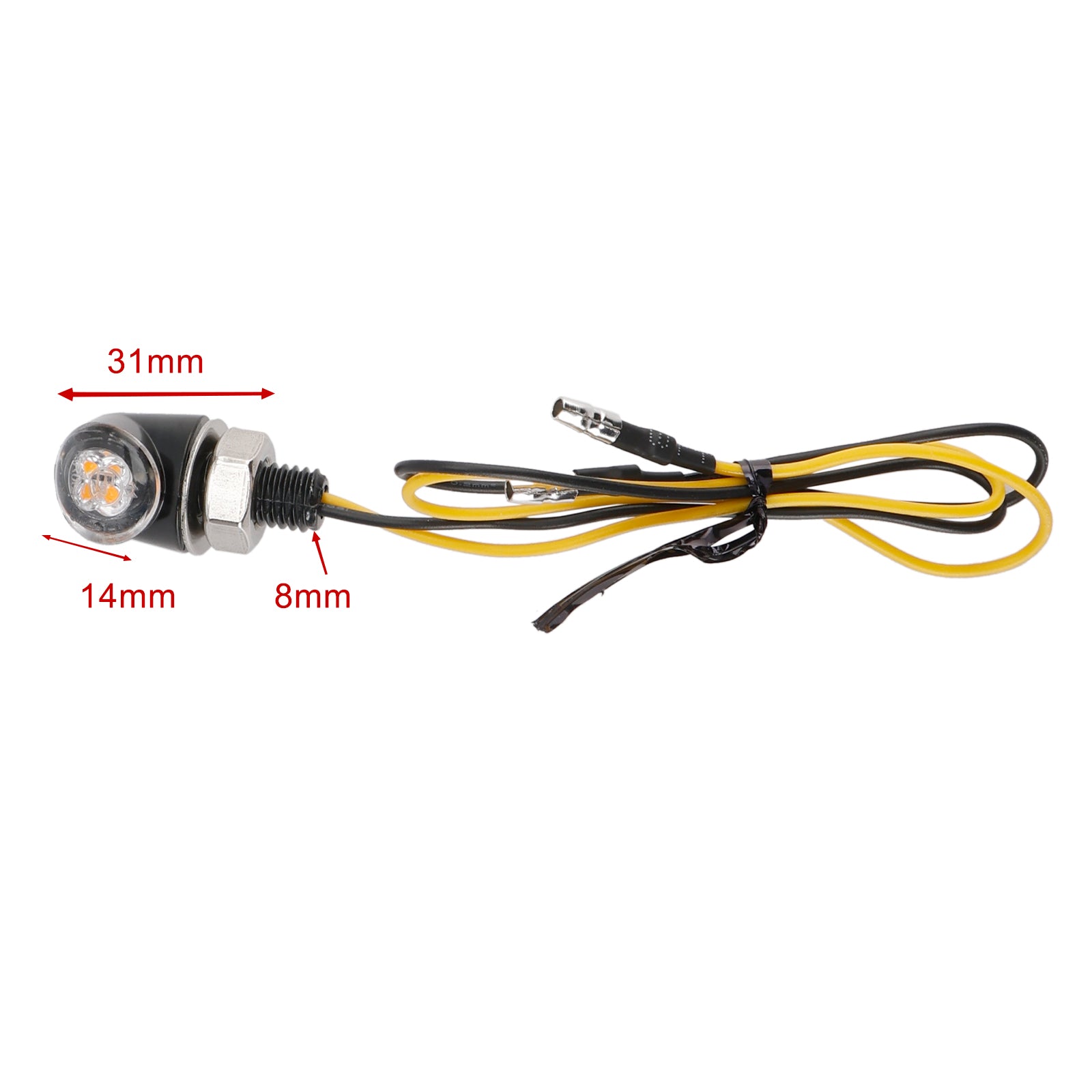 LED migający 12 V 8 mm Universal dla motocykla Hondy