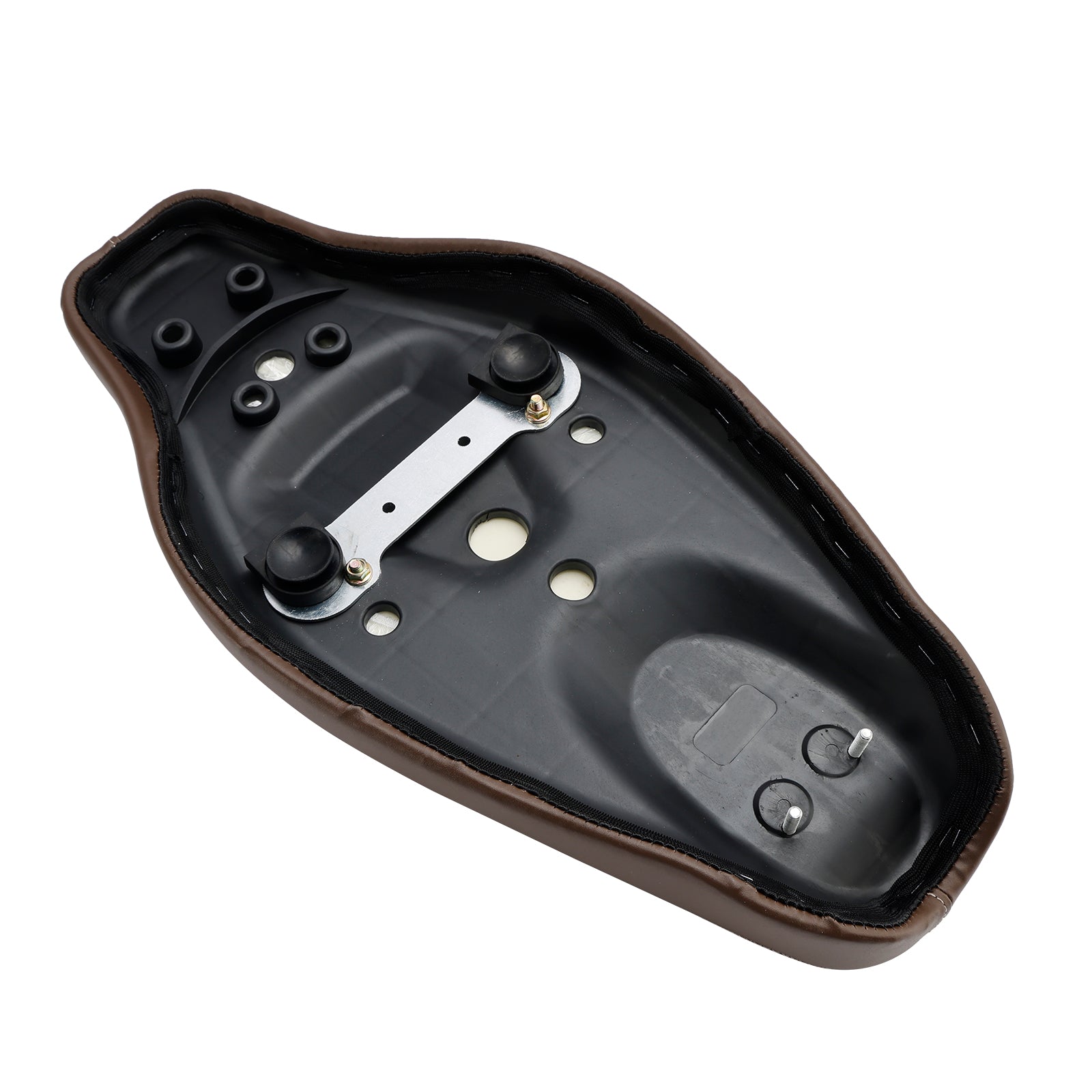 Honda Cross Cub CC110 2023 : Reemplazo del asiento del conductor delantero y trasero, marrón