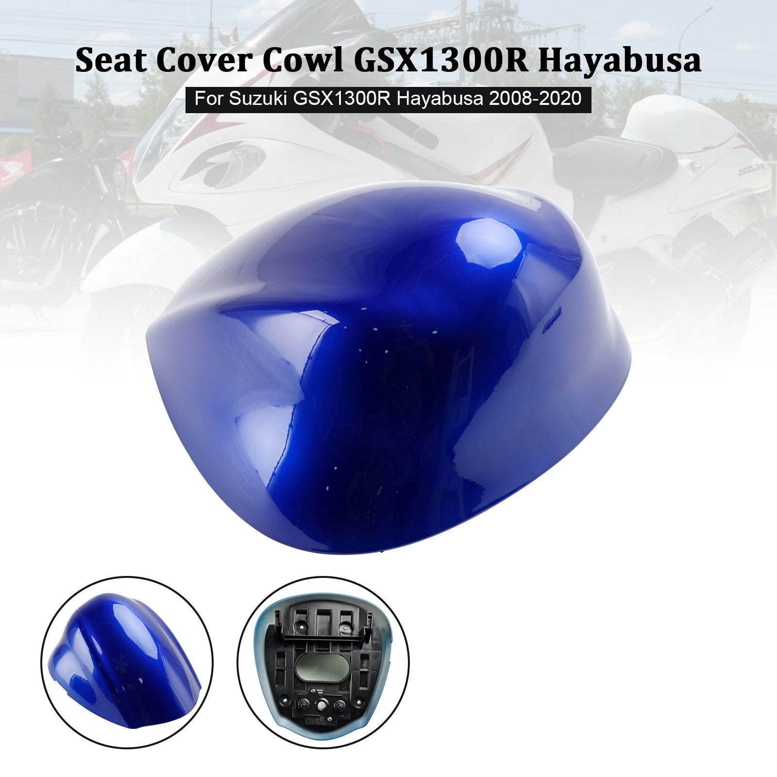 Cubierta del soporte del asiento trasero para Suzuki GSX1300R GSX-R1300 Hayabusa 2008-2020