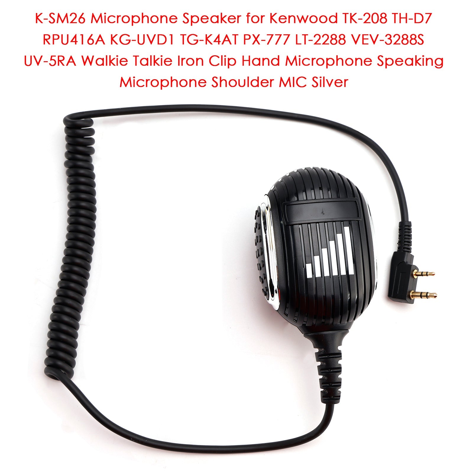 Microfono con altoparlante K-SM26 per TK-220 TH-F6 RPU499A KG669 TG-2AT PX333 LT-3288