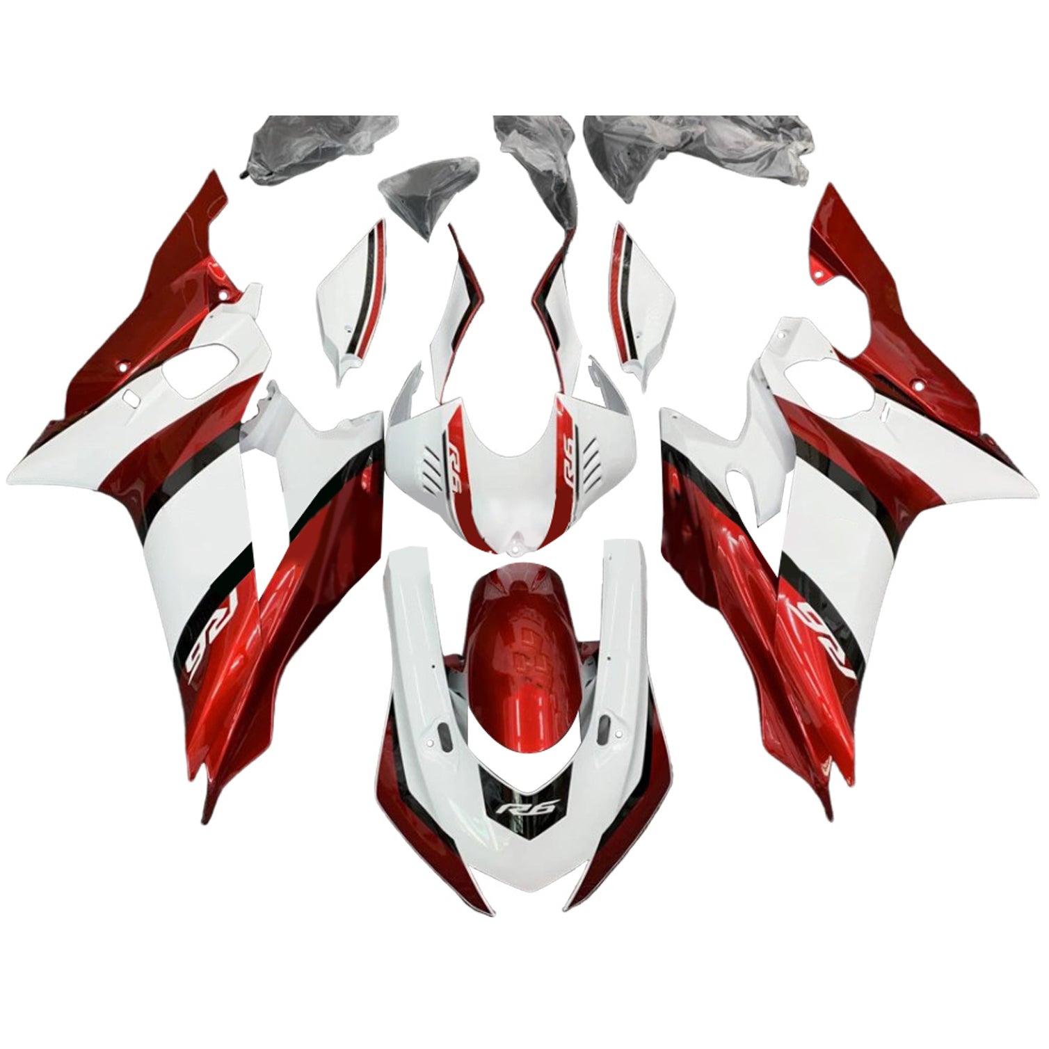 Injectiekuipset Yamaha YZF-R6 2017-2023 ABS kunststof carrosserie