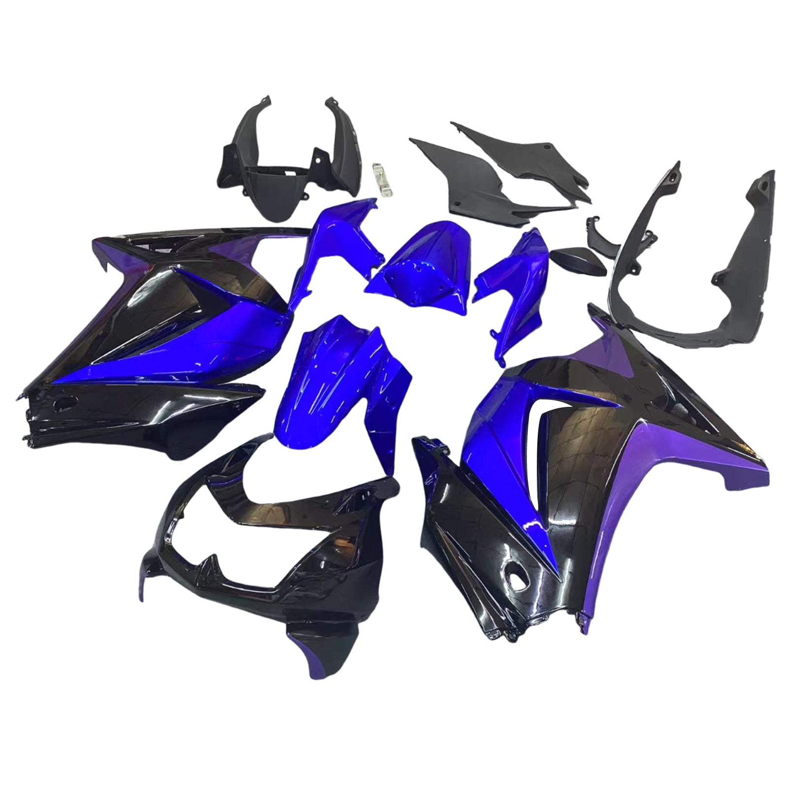 Kit de carénage par injection, carrosserie en plastique ABS, compatible avec Kawasaki EX250/Ninja250R 2008-2012