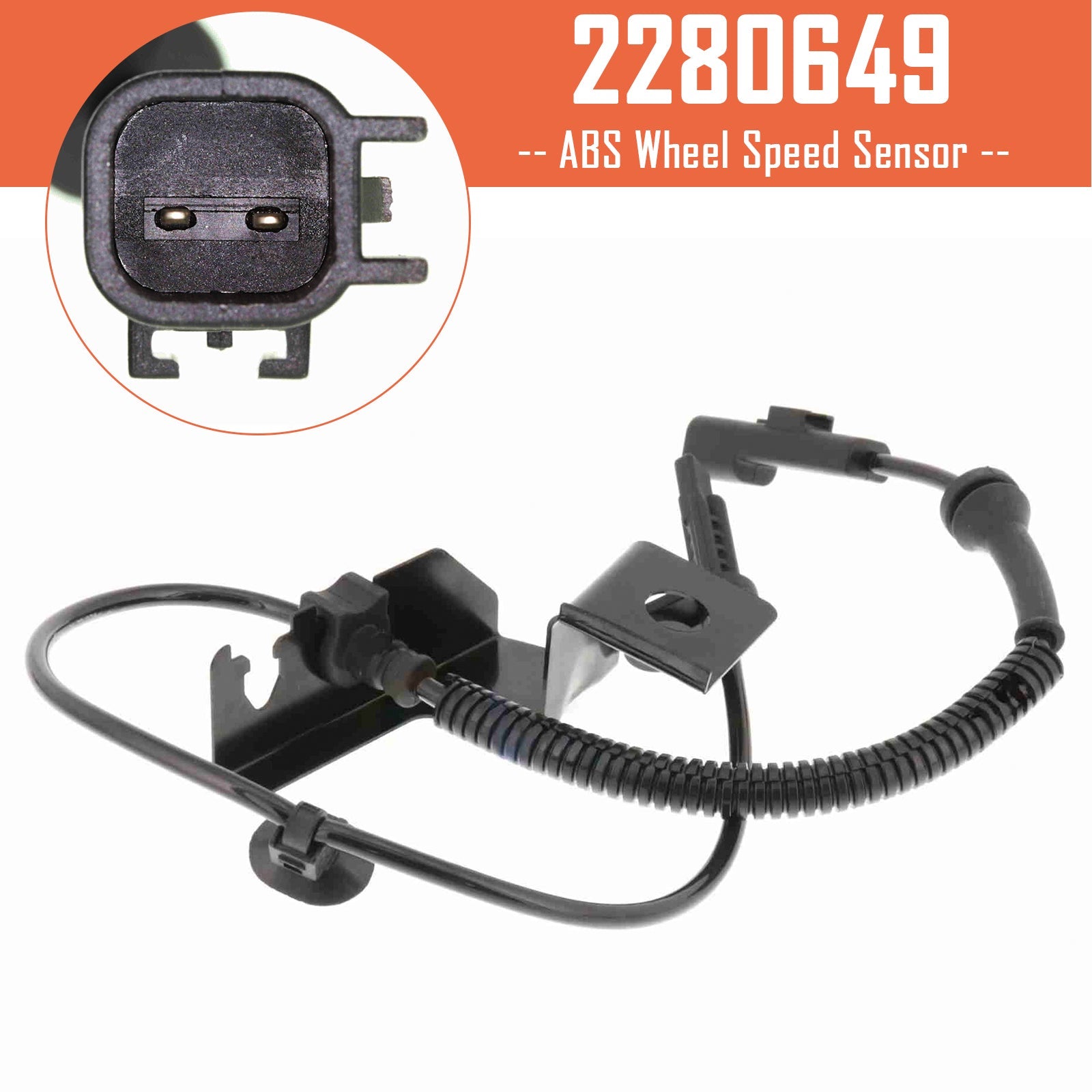 Capteur de vitesse de roue ABS avant droit 2280649 2504175 J1GC2C204A3A pour Ford Galaxy III (CK) et S-Max (2015 et plus)