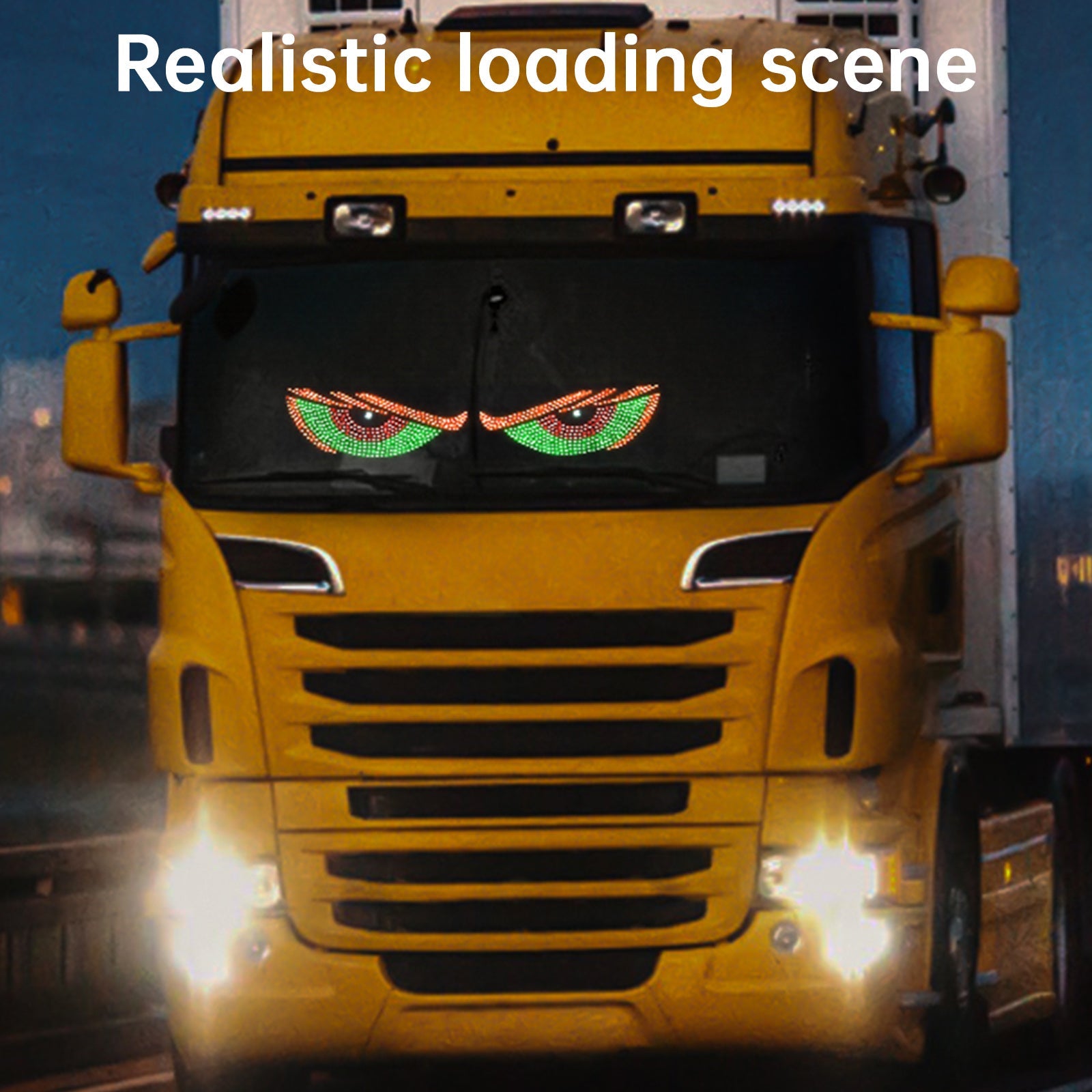 Pantalla LED del diablo&Luz LED dinámica para camión con luz para coche #39;s Eye