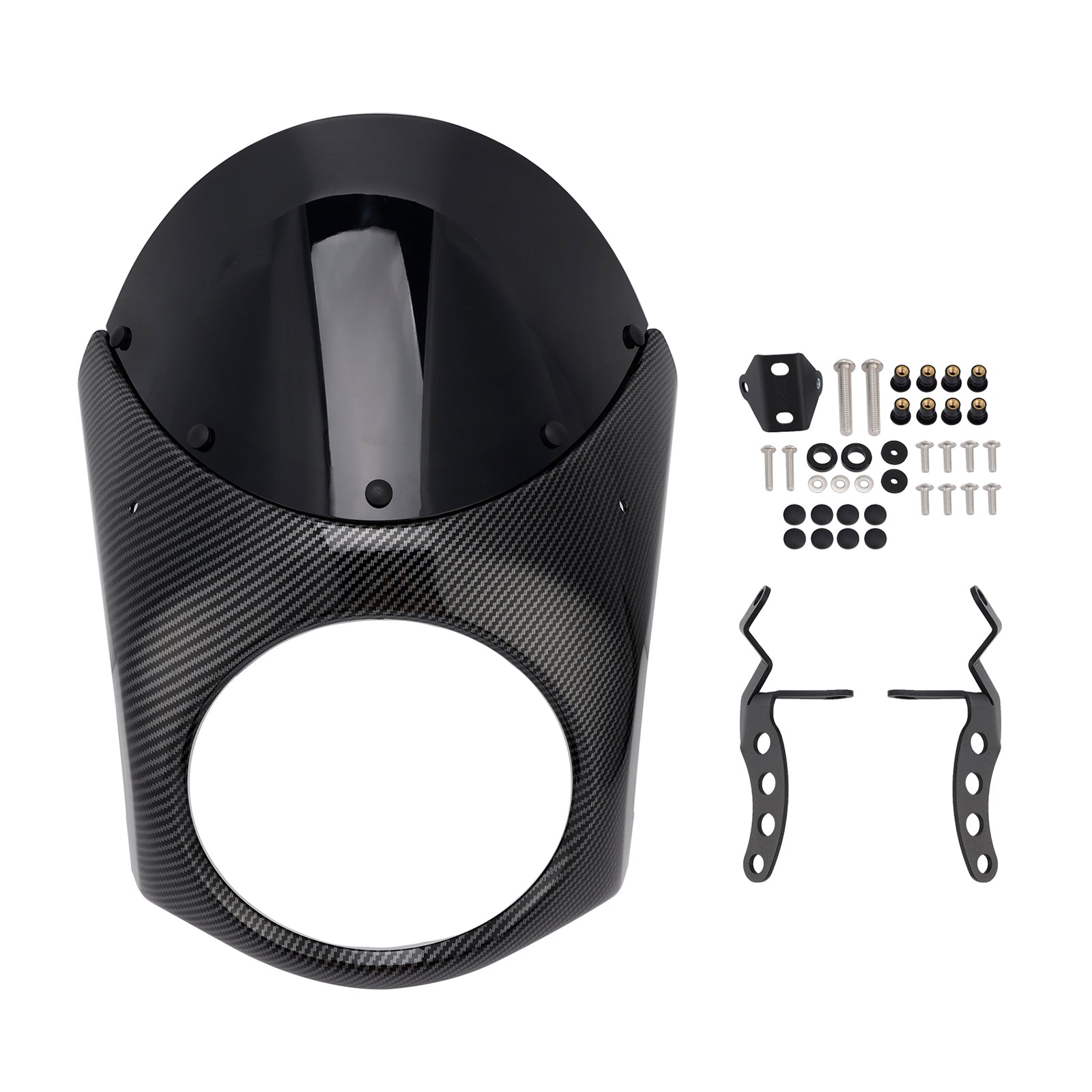 Fiera del parabrezza del faro per eliminatori Kawasaki 500 2024-2025