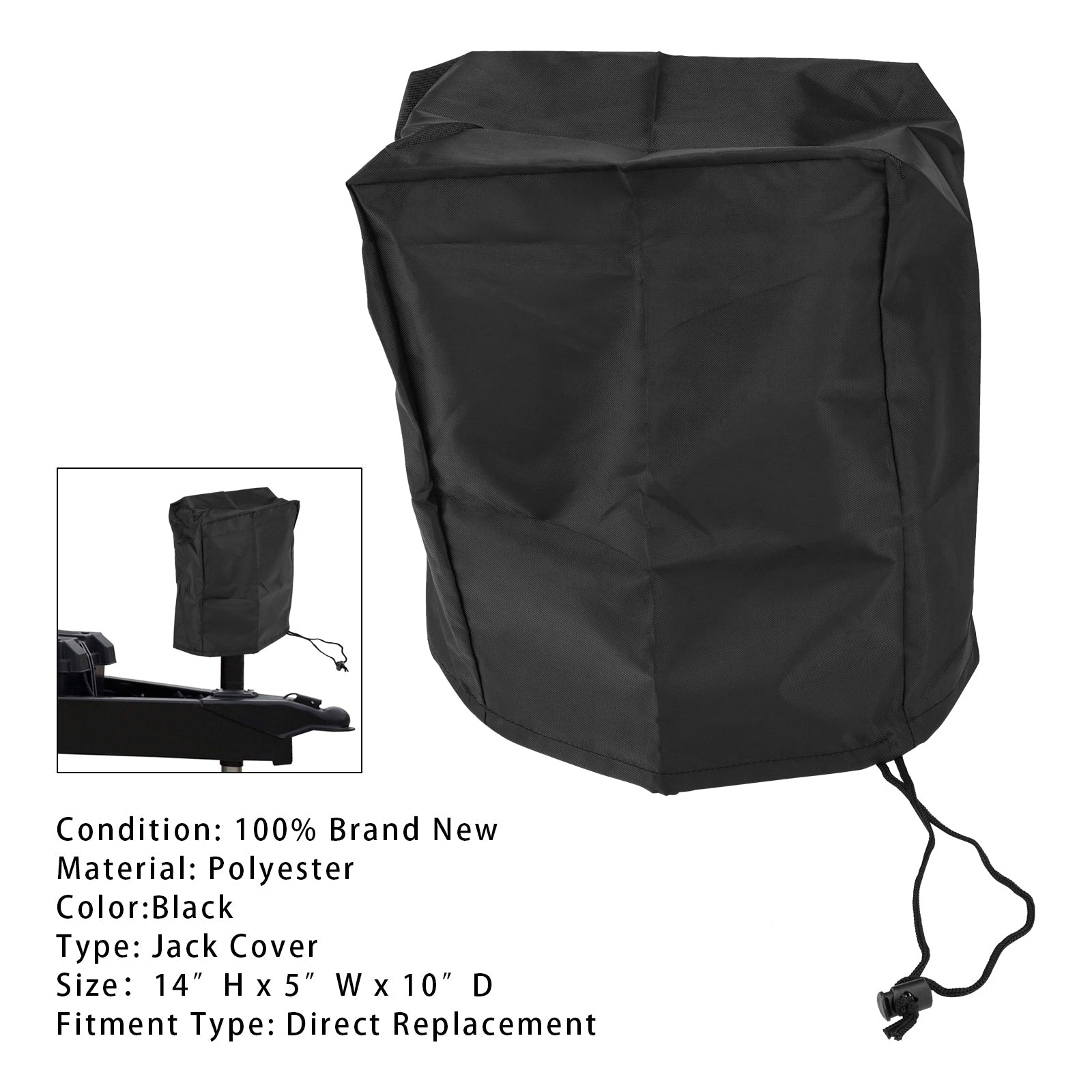 Housse de protection universelle 210D pour cric électrique de remorque et de camping-car