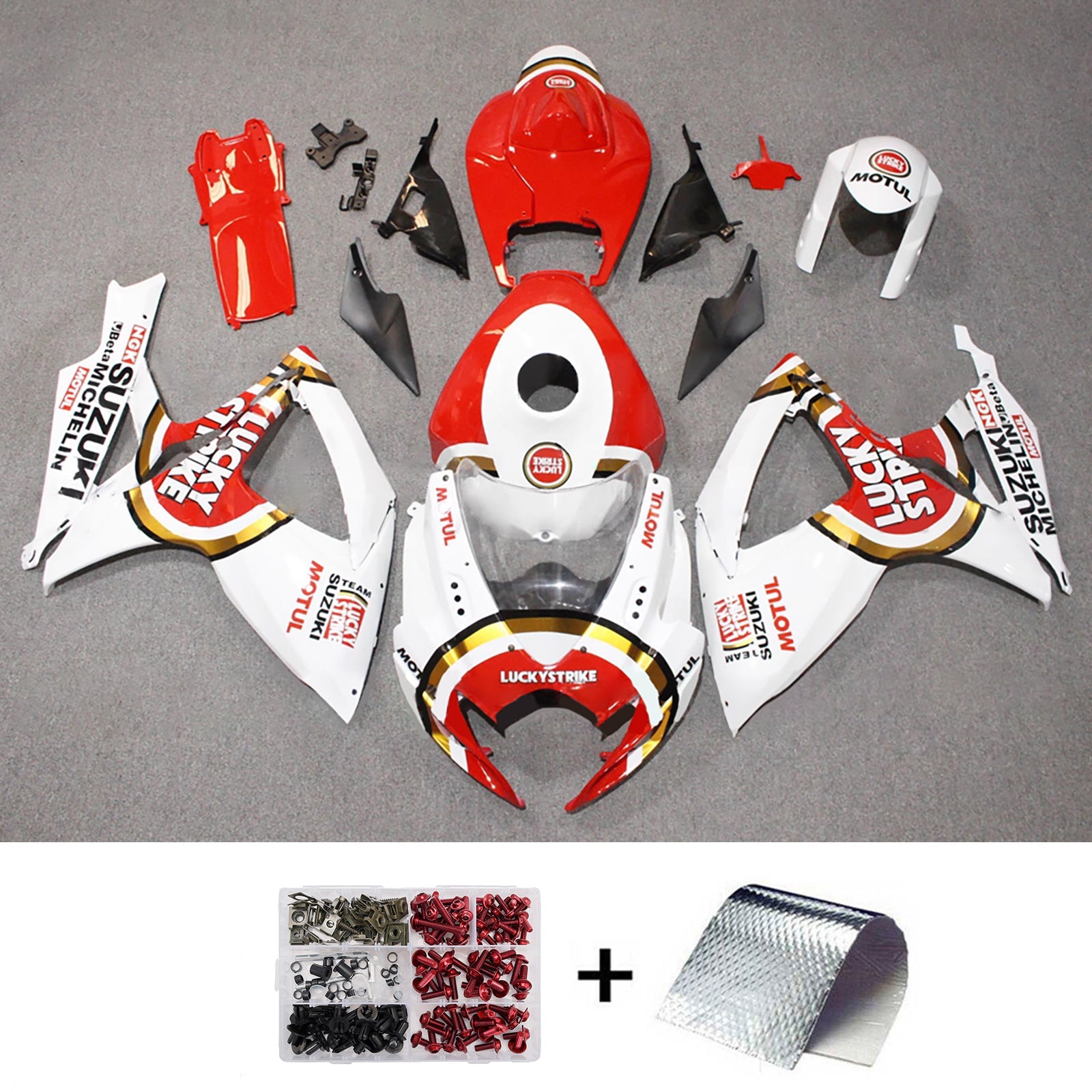 Kit de carénage injecté en plastique ABS pour Suzuki GSXR 600/750 2006-2007 K6