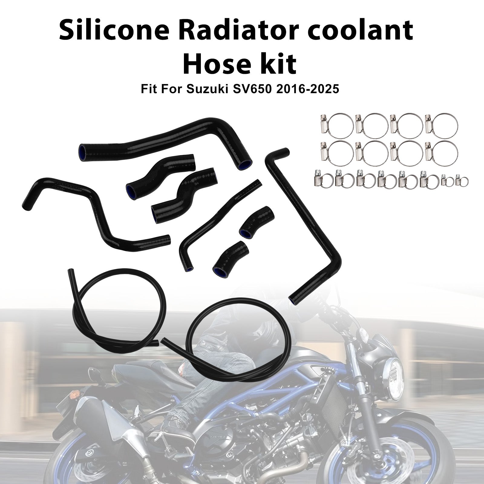 Durite de refroidissement en silicone pour radiateur Suzuki SV 650 (2016-2025)