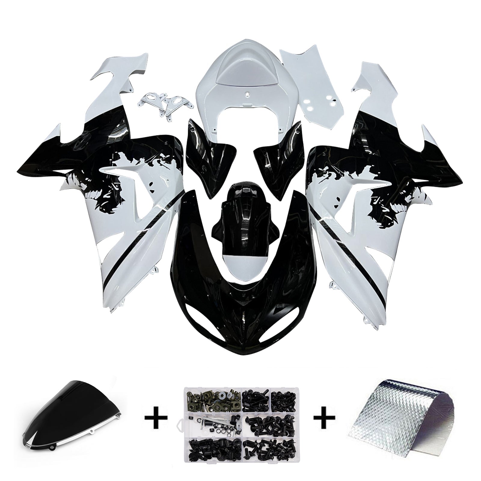 Zestaw owiewki wtrysku, plastikowy korpus ABS dla Kawasaki ZX10R 2006-2007