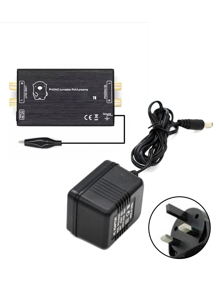 Preamplificatore fono T11, preamplificatore fono MM per giradischi stereo in vinile