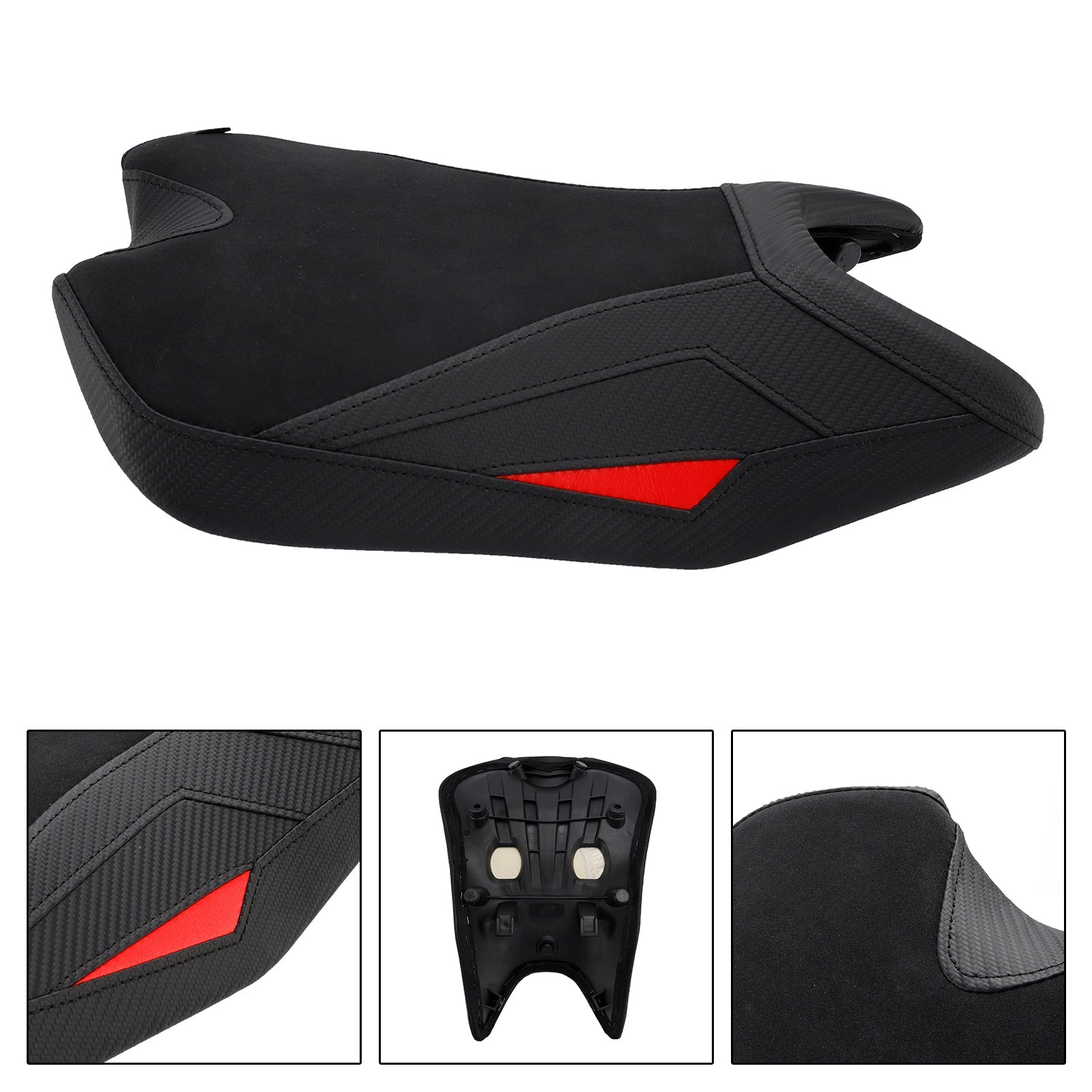 Cuscino sedile anteriore conducente Black Raider per Aprilia RS457 (2024-2025).