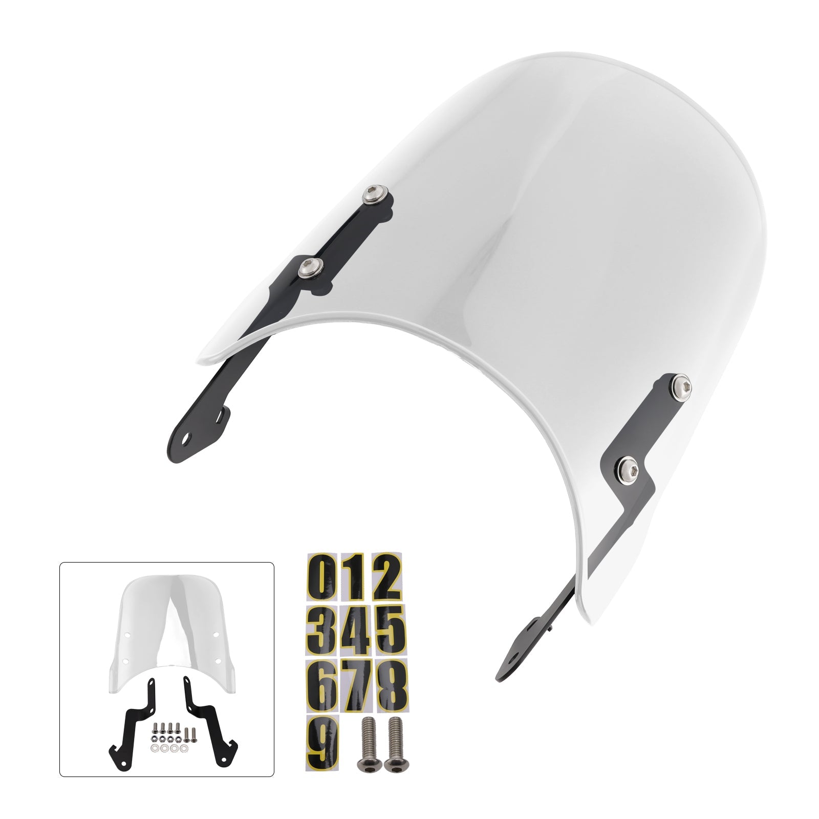 Pare-brise compatible avec YAMAHA XSR 155 2020-2023 XSR 125 2024-2025