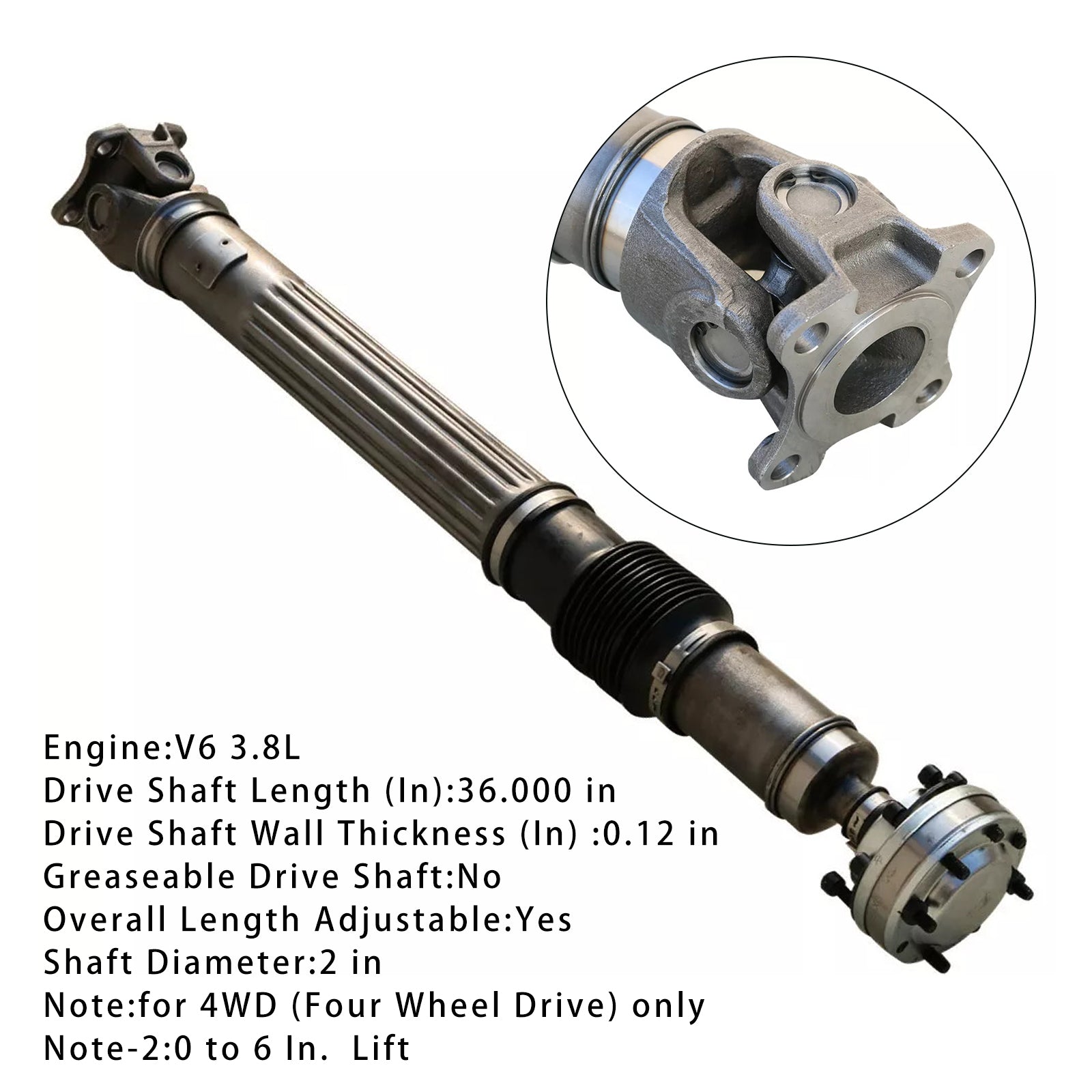Lähetyspuu ennen 52753319ac Jeep Wranglerille 3,8 L 4x4 2007-2011