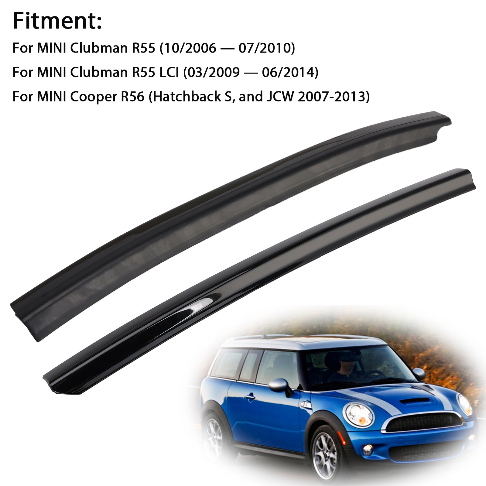 Deurstijlbekleding links en rechts voor Mini Cooper R55 2007-2014